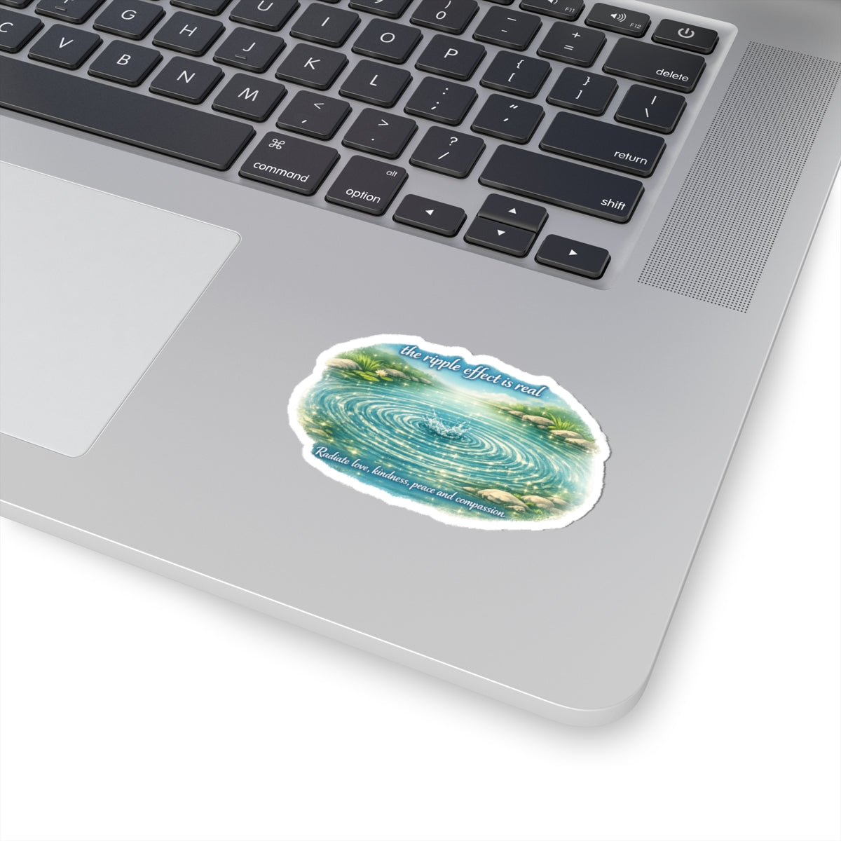 Ripple effect Kiss-Cut Stickers