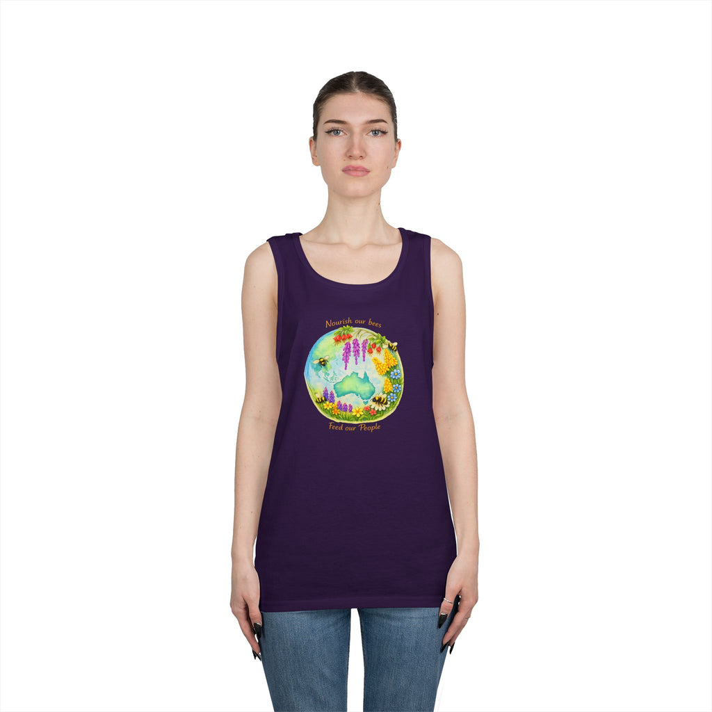 Nature Lover Tank Top — "Breathe in the Ocean, Feel the Waves" Watercolor Sea Life Design