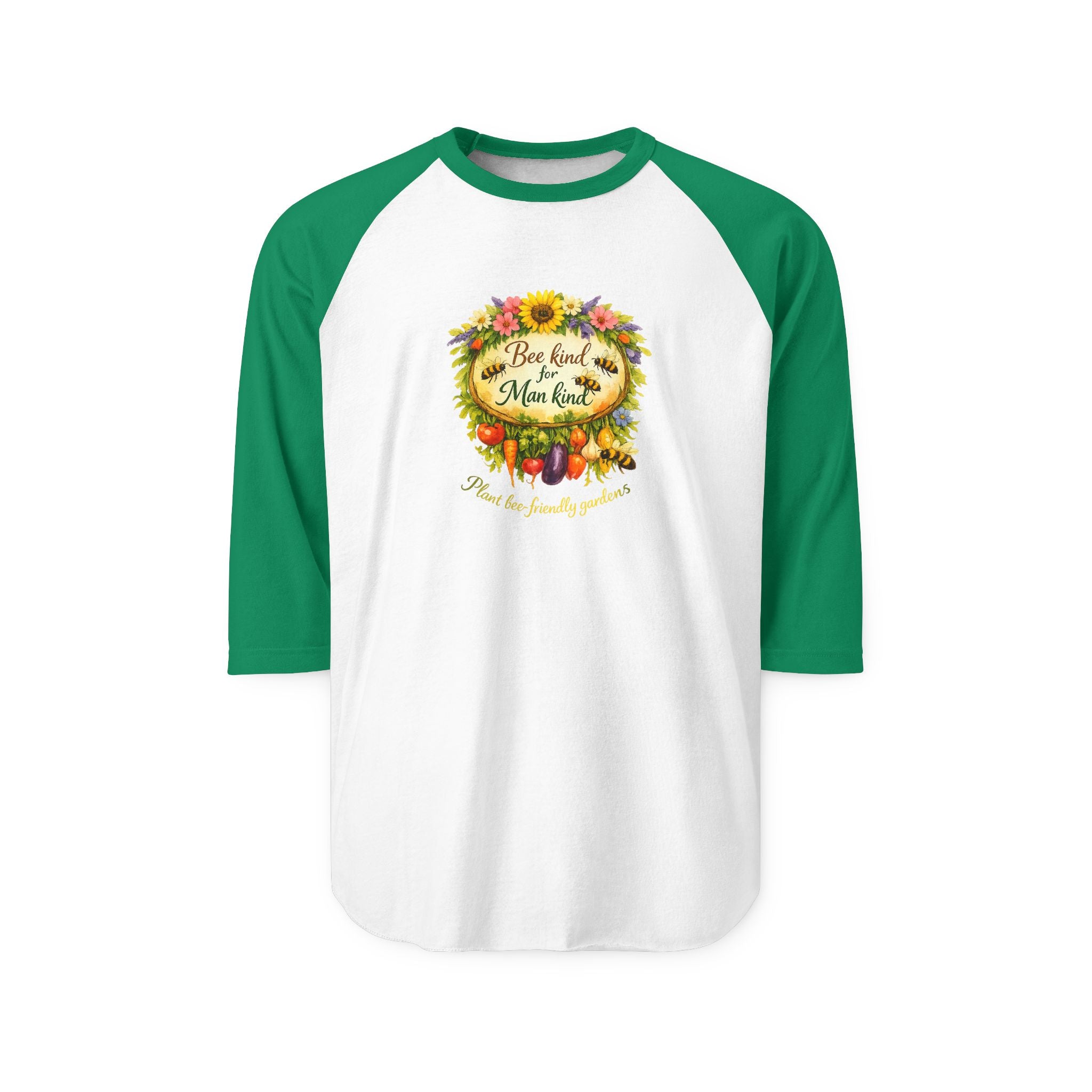 Raglan Shirt - Blessed & Thankful Fall Harvest Floral Design
