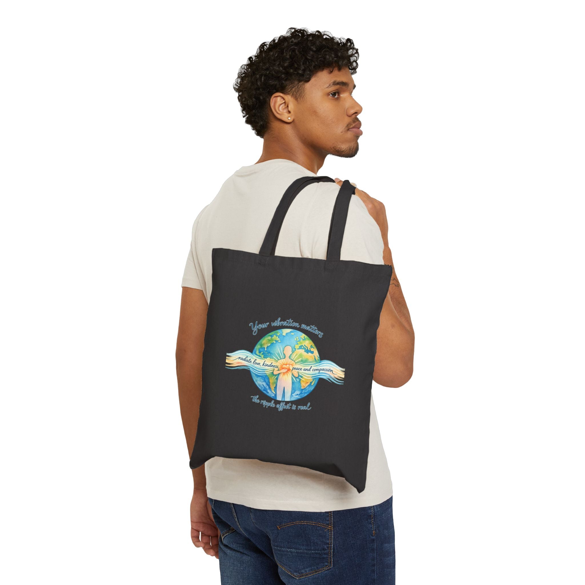Your vibe matters Cotton Canvas Tote Bag