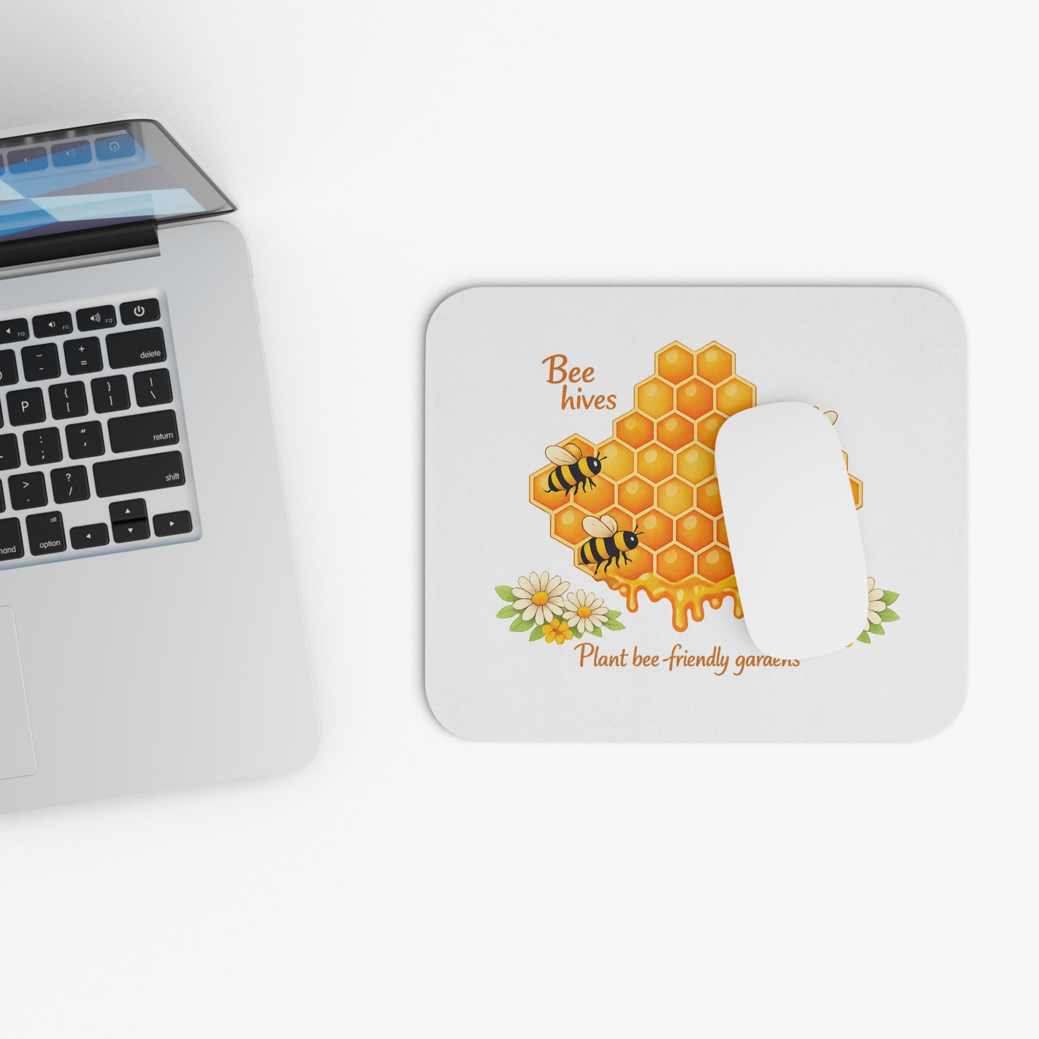 Beehive Mouse Pad — Save Lives, Plant Bee-Friendly Gardens