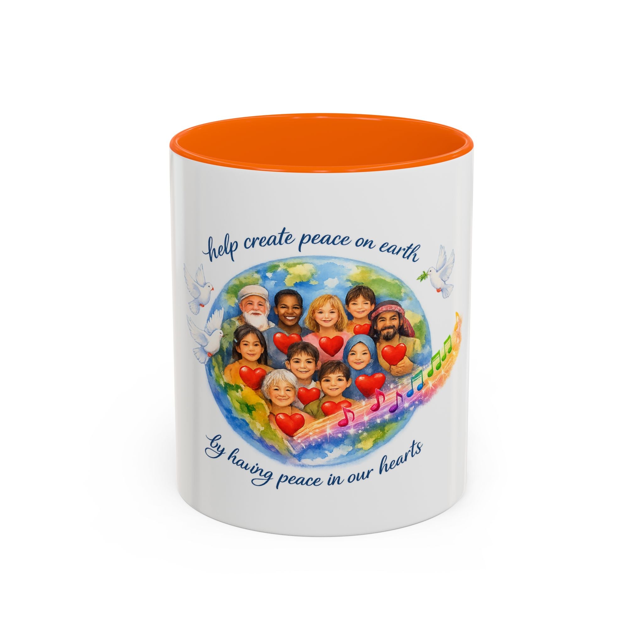 Peace on earth Accent Coffee Mug (11, 15oz)
