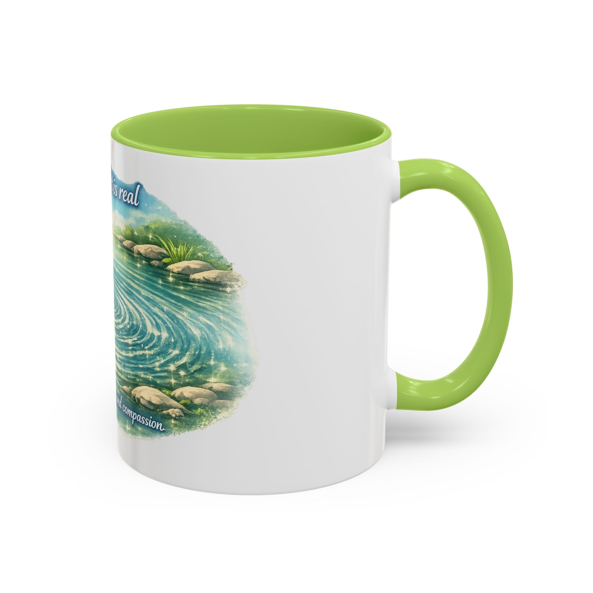 Ripple effect Accent Coffee Mug (11, 15oz)