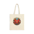 Be the Change Cotton Canvas Tote — Inspirational Kindness & Peace Tote Bag