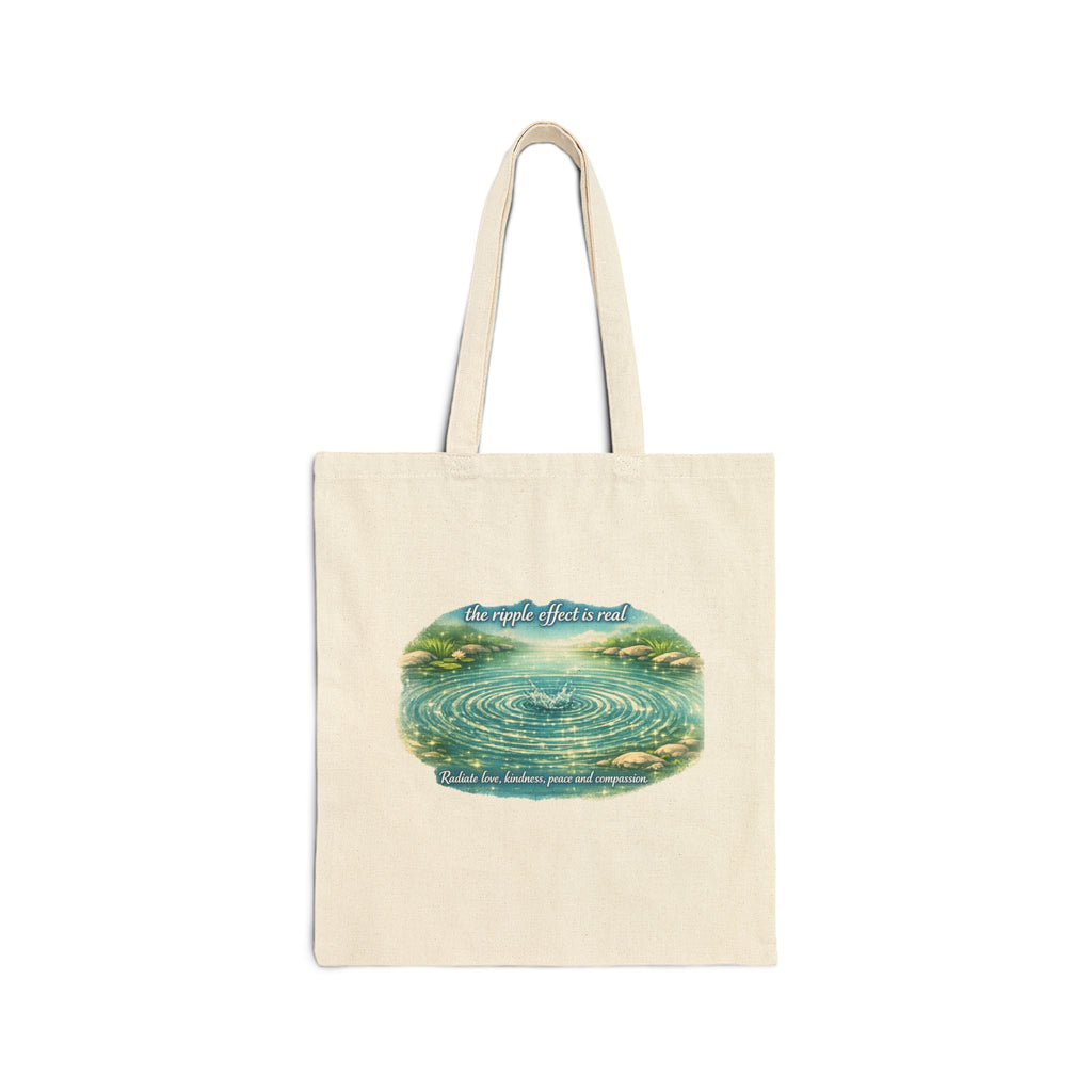 Ripple effect Cotton Canvas Tote Bag