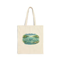 Ripple effect Cotton Canvas Tote Bag