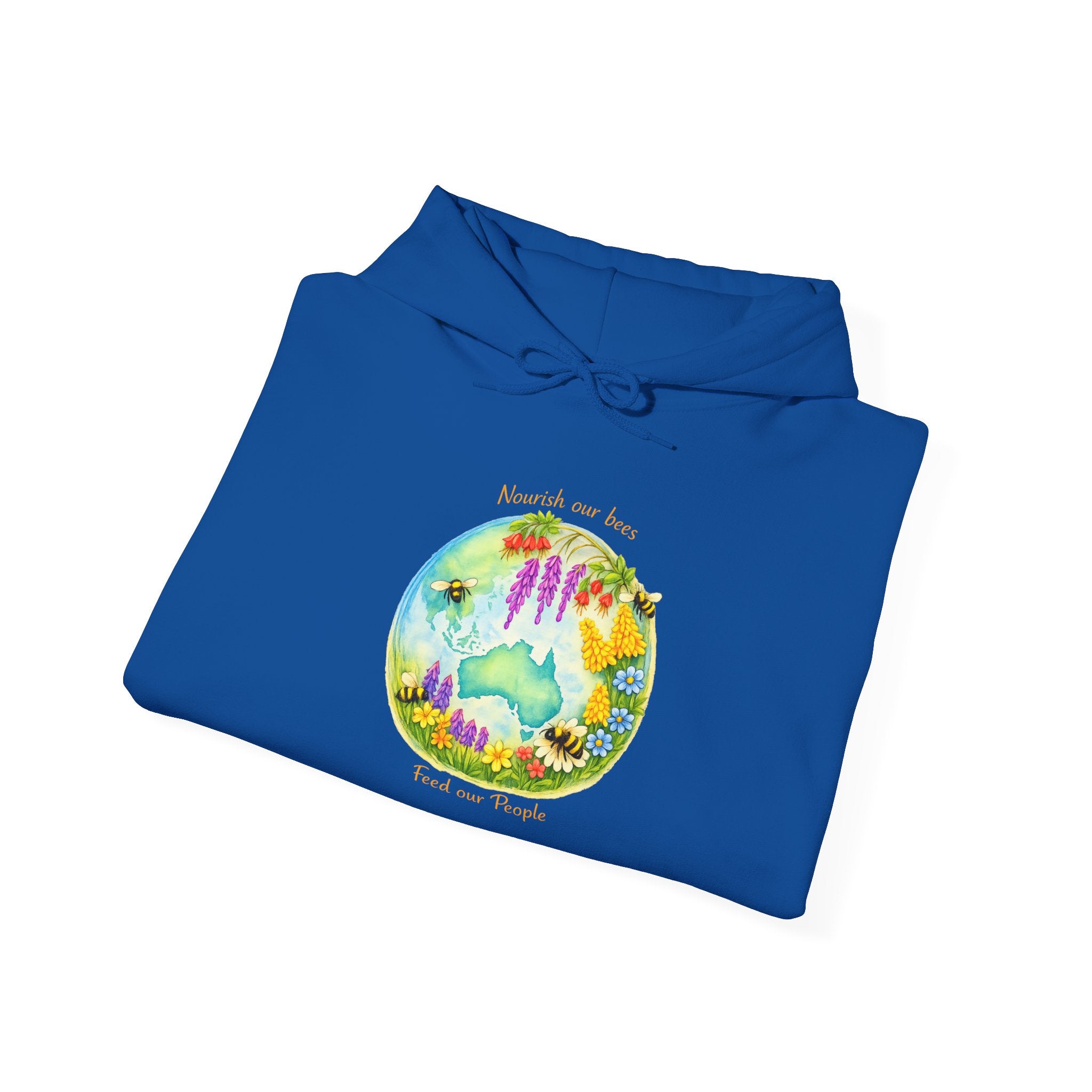 Nature Dreamscape Hoodie — Colorful Cave & Waterfall Illustration