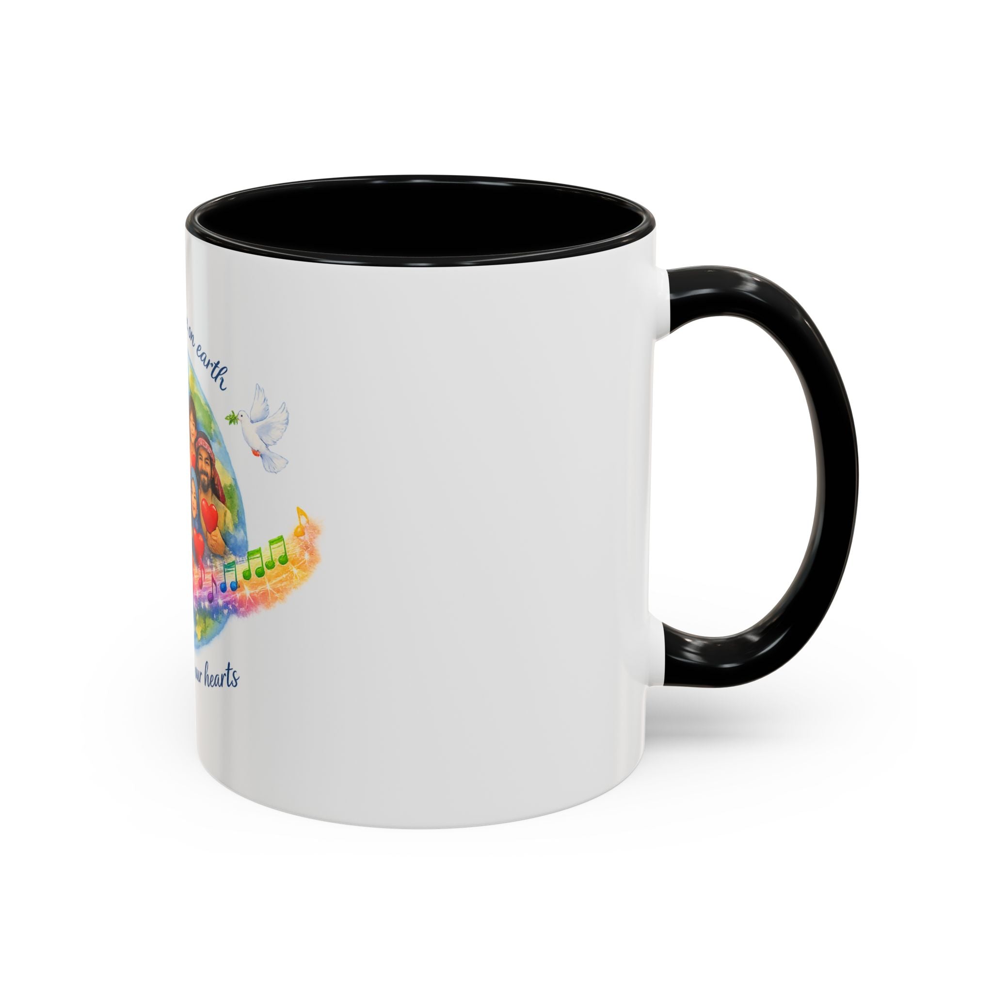 Peace on earth Accent Coffee Mug (11, 15oz)