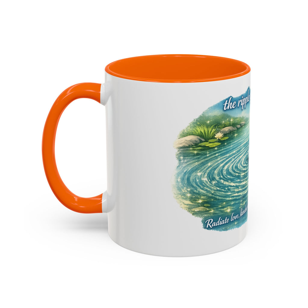 Ripple effect Accent Coffee Mug (11, 15oz)