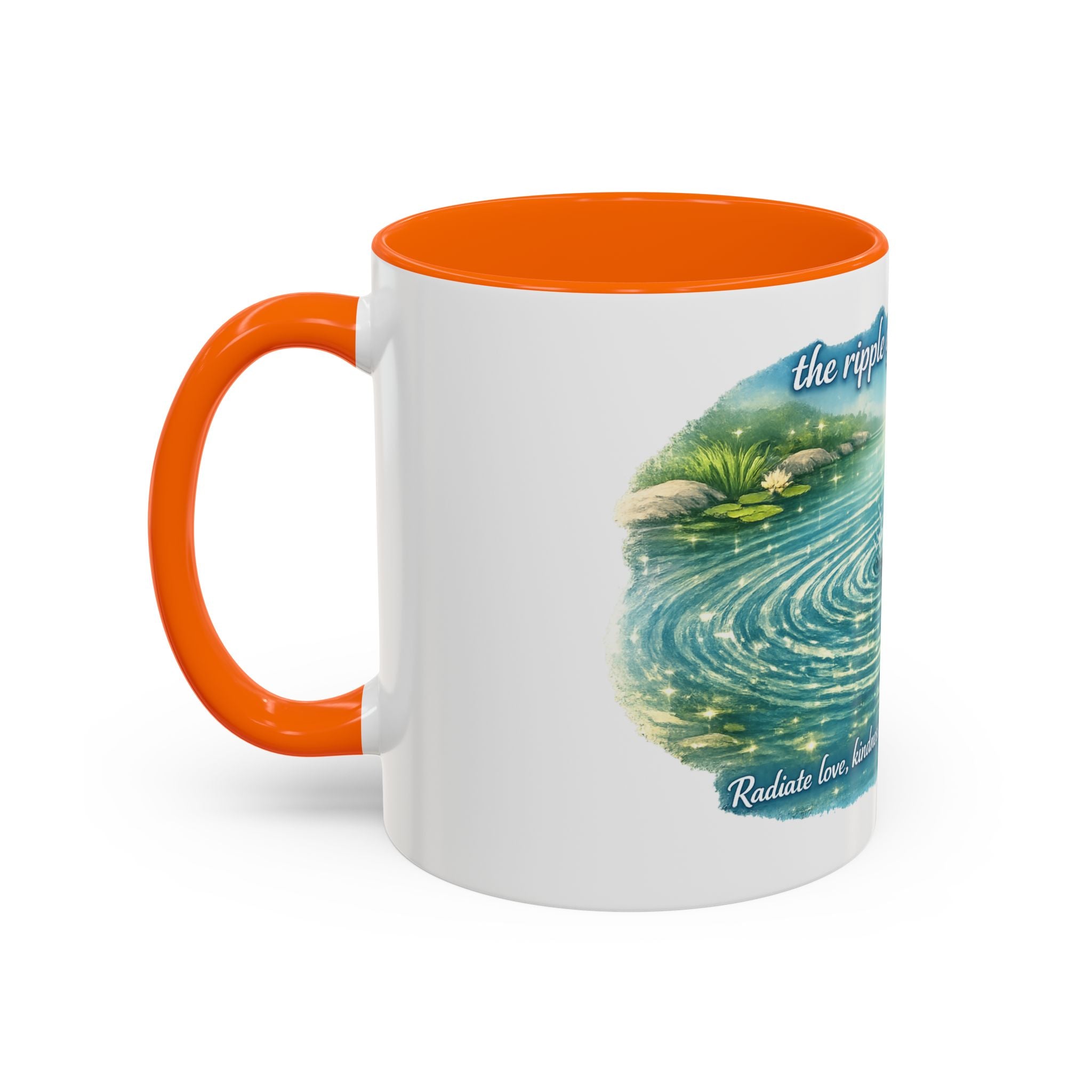 Ripple effect Accent Coffee Mug (11, 15oz)