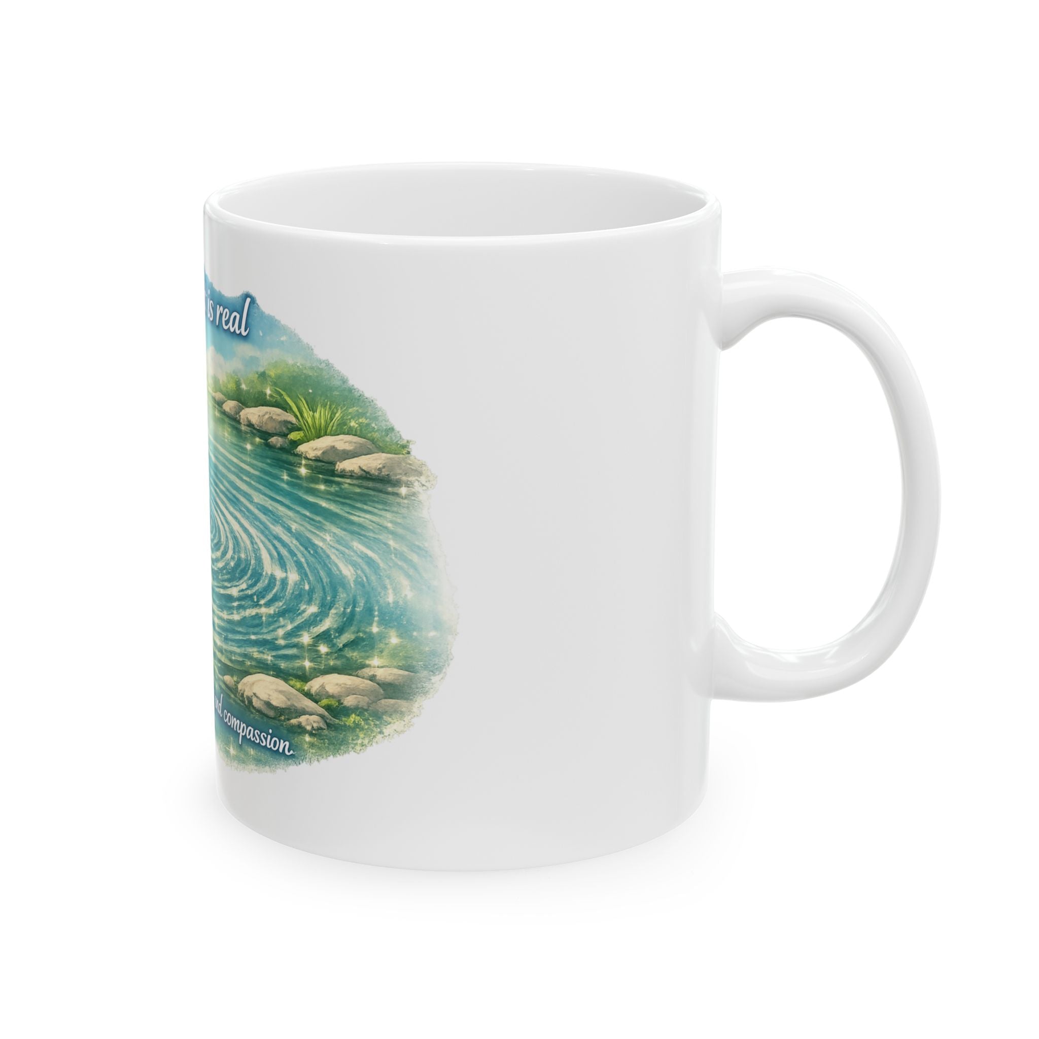 Ripple effect Ceramic Mug, (11oz, 15oz)