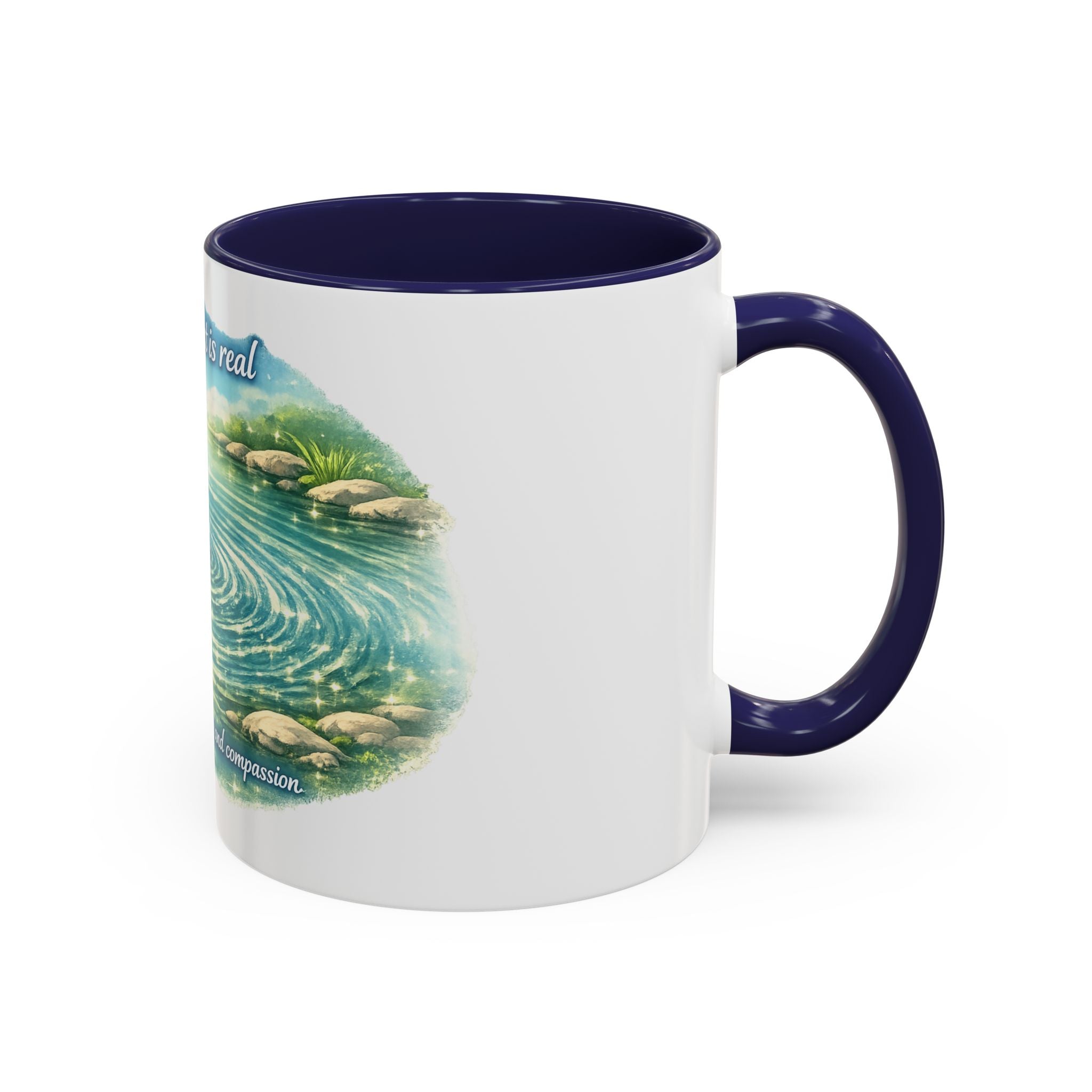 Ripple effect Accent Coffee Mug (11, 15oz)