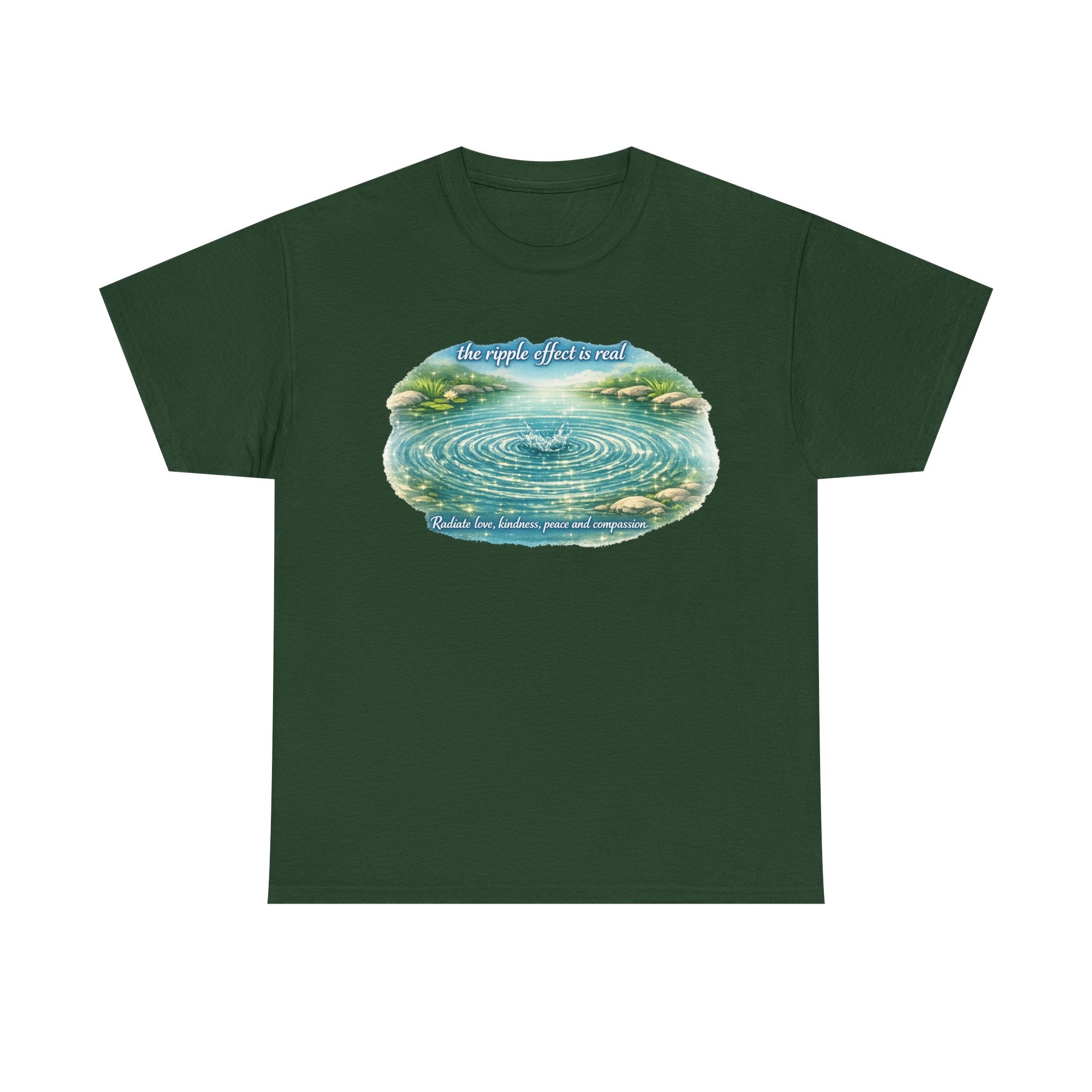 "The Ripple Effect" Inspirational Watercolor T‑Shirt