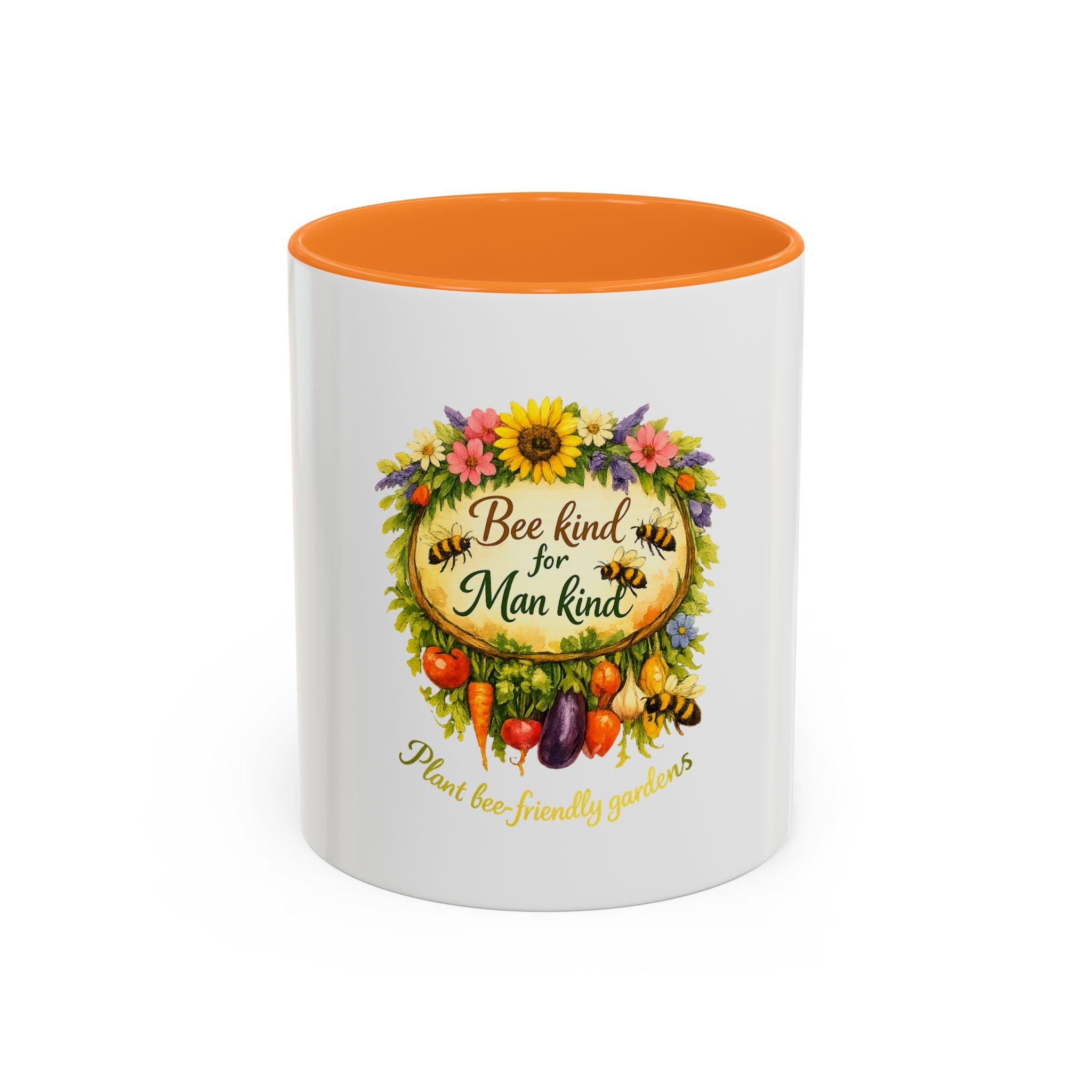 Bee Kind for Mankind Floral Garden Mug (11oz/15oz)