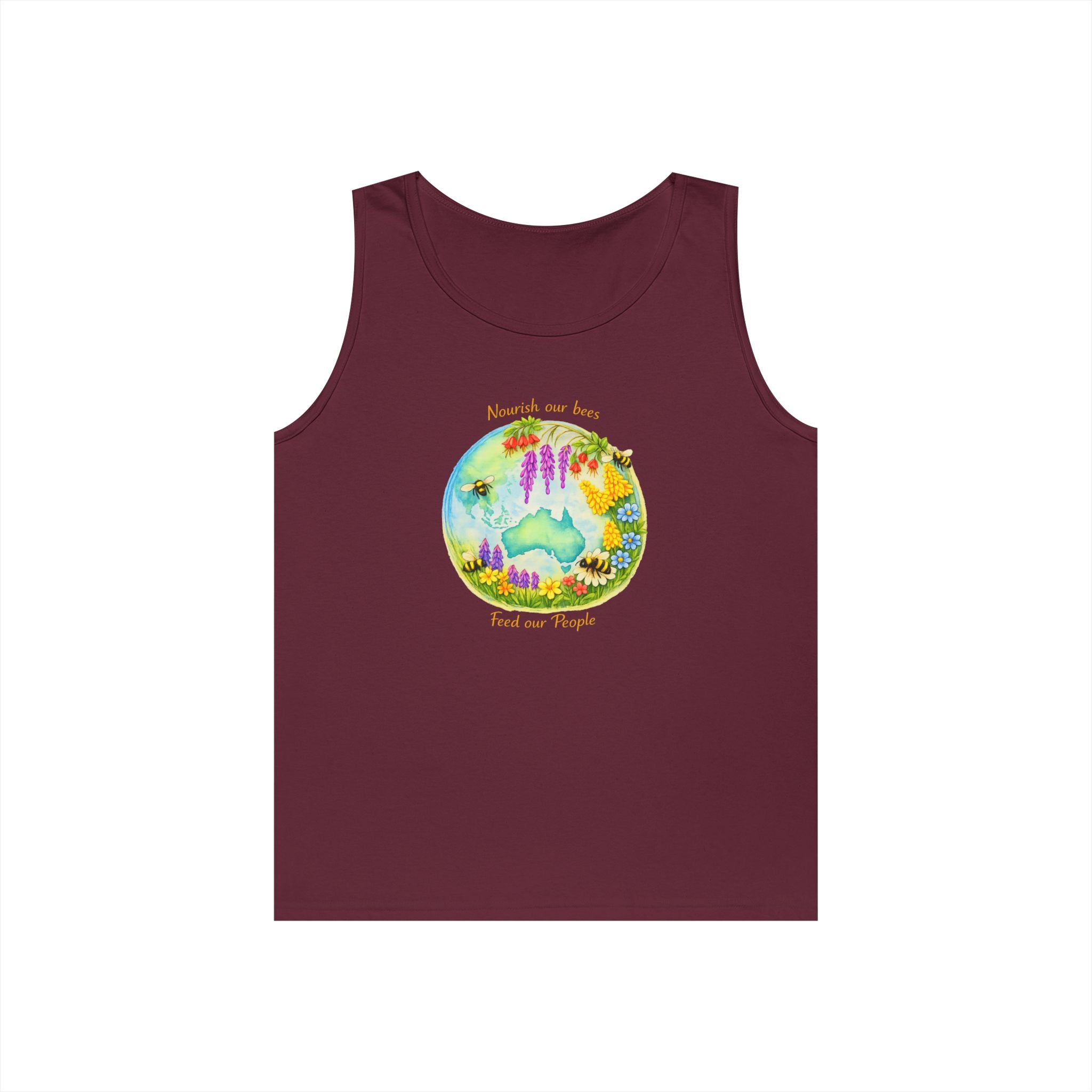 Nature Lover Tank Top — "Breathe in the Ocean, Feel the Waves" Watercolor Sea Life Design