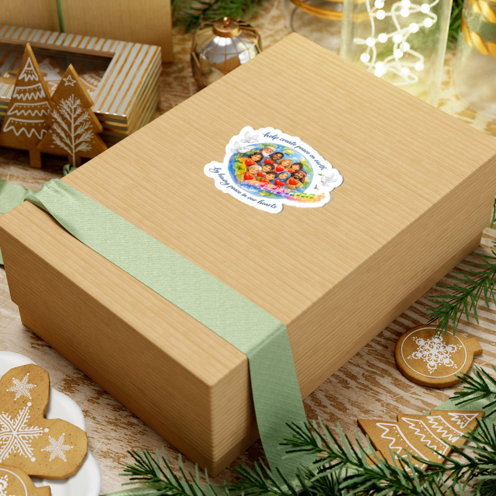 Peace on earth Kiss-Cut Stickers
