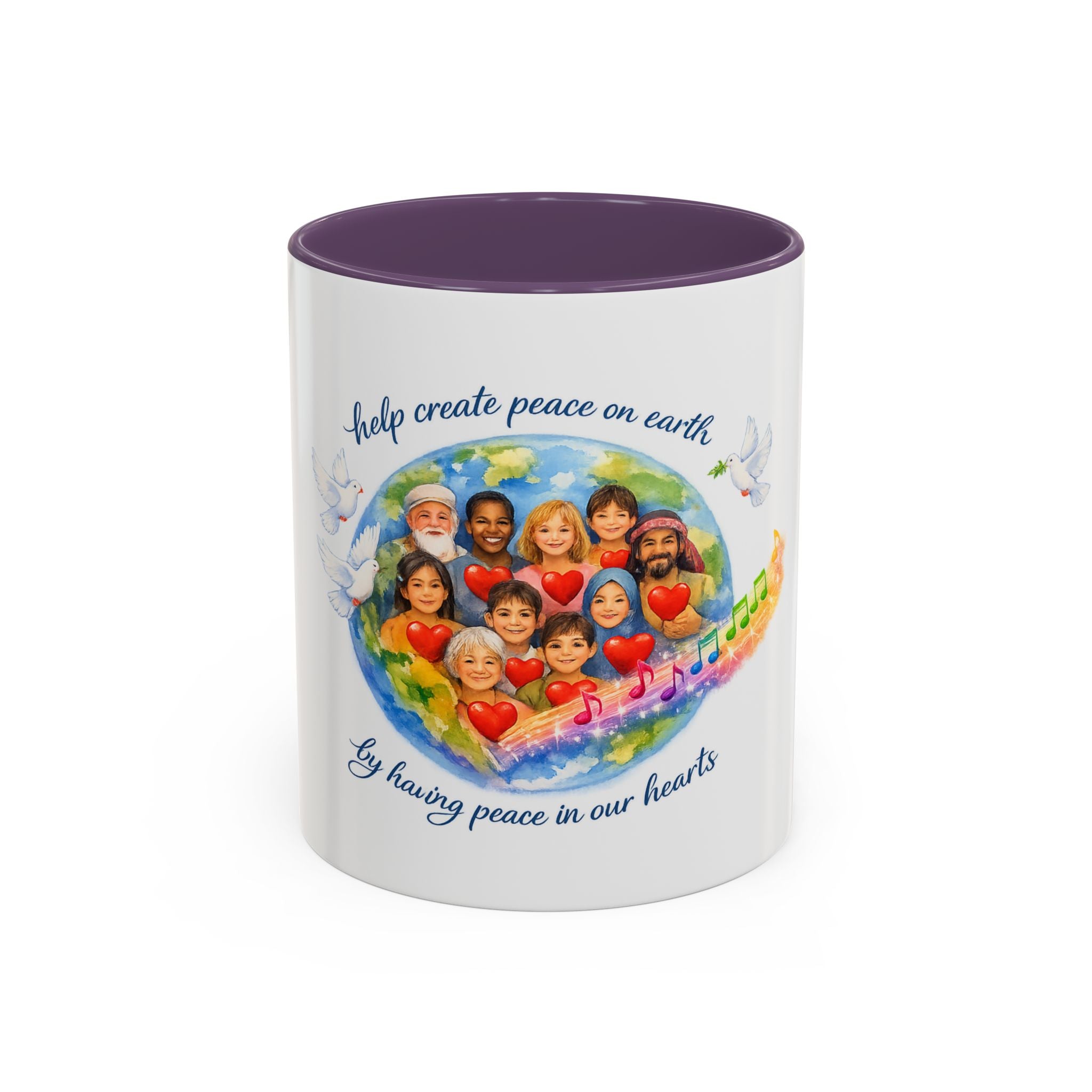 Peace on earth Accent Coffee Mug (11, 15oz)