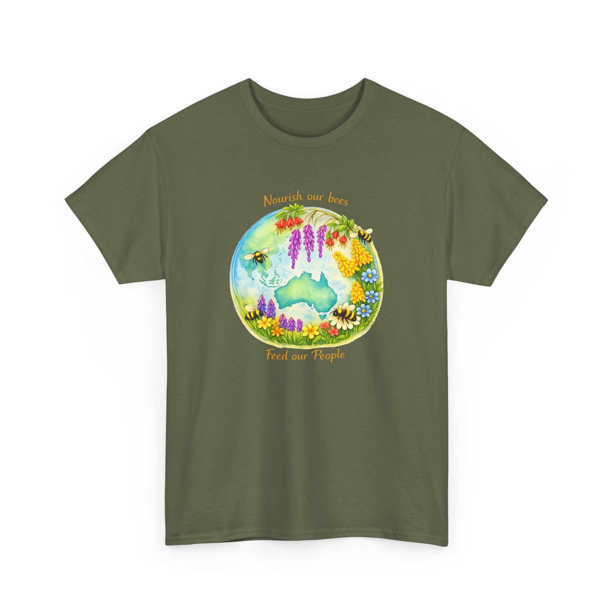 Floral Bear Nature Tee — "Beautiful Day for Bears" Graphic T-Shirt