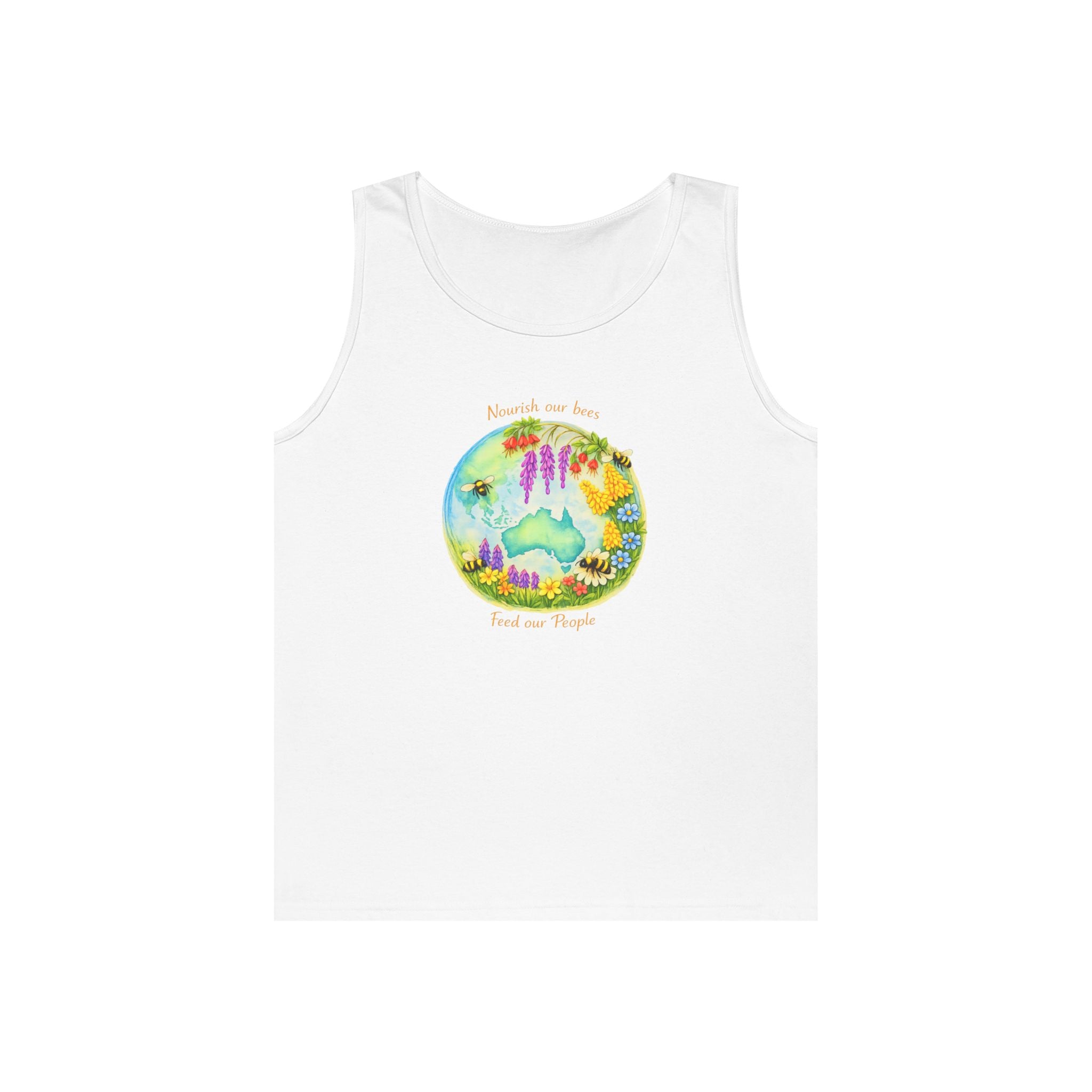 Nature Lover Tank Top — "Breathe in the Ocean, Feel the Waves" Watercolor Sea Life Design