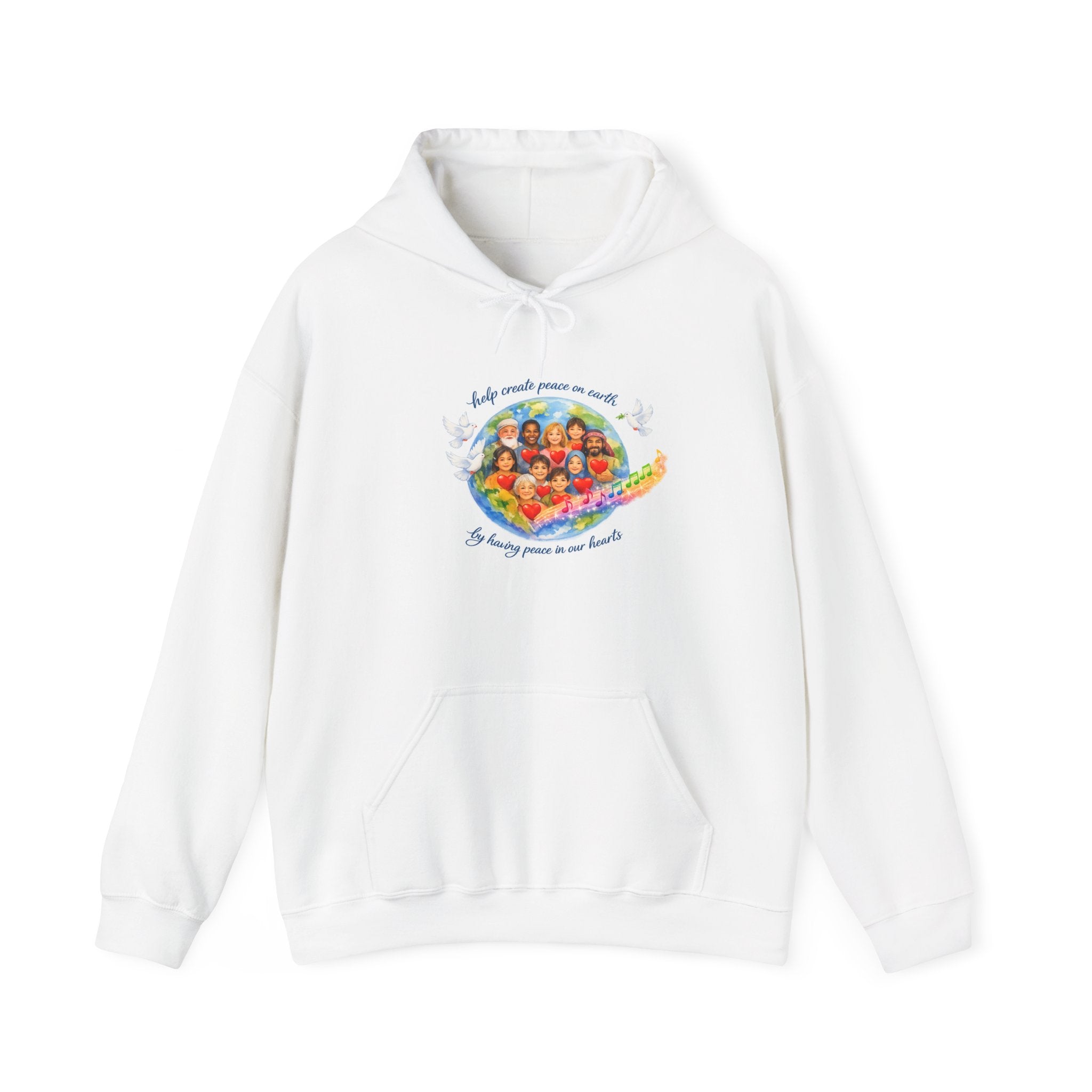 Peaceful Vibes Hoodie — "Play Your Part" Inspirational Message