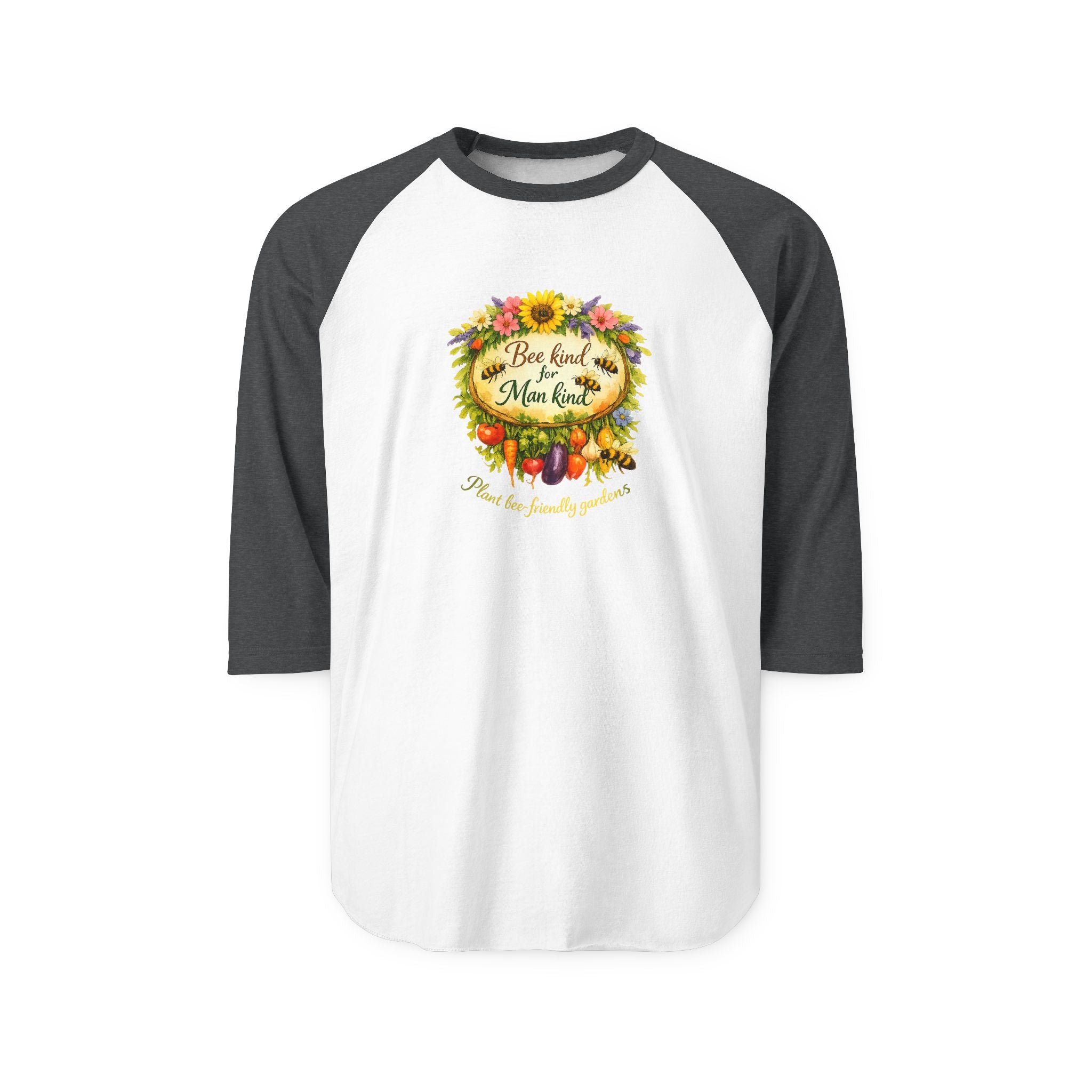 Raglan Shirt - Blessed & Thankful Fall Harvest Floral Design