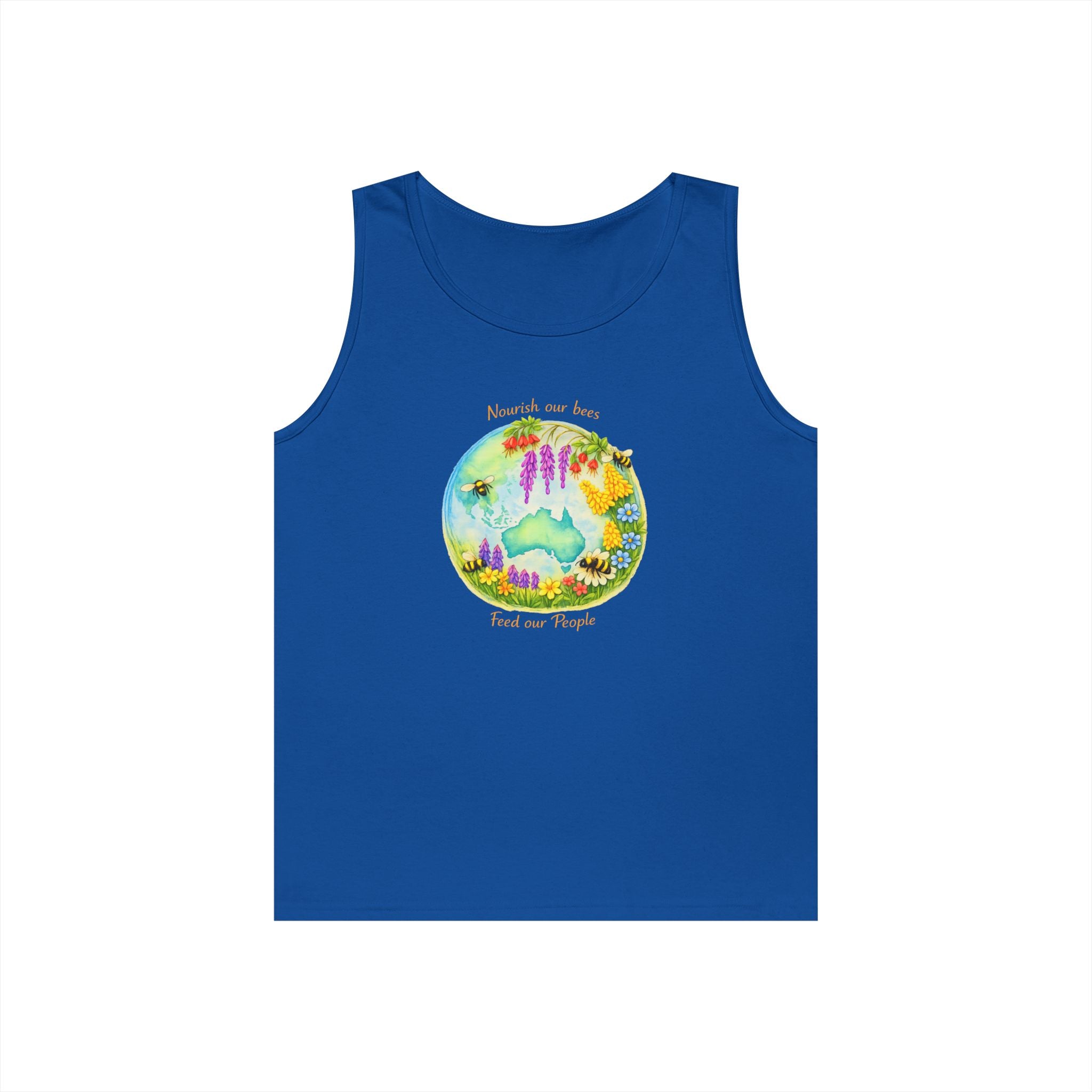Nature Lover Tank Top — "Breathe in the Ocean, Feel the Waves" Watercolor Sea Life Design