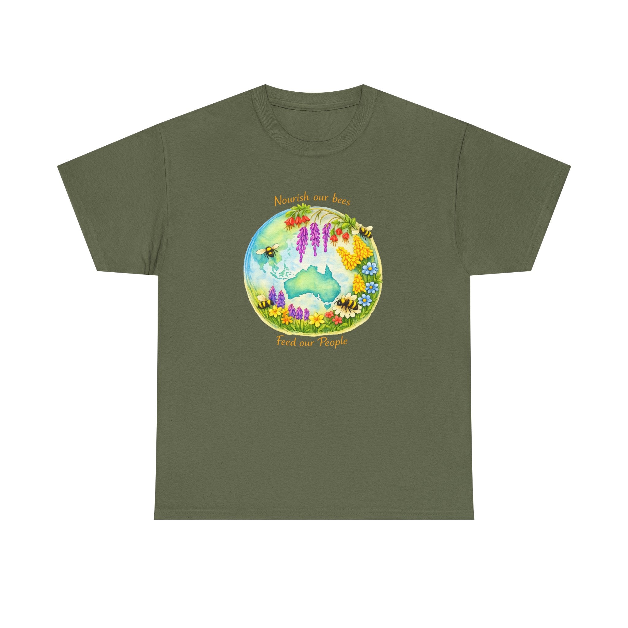Floral Bear Nature Tee — "Beautiful Day for Bears" Graphic T-Shirt