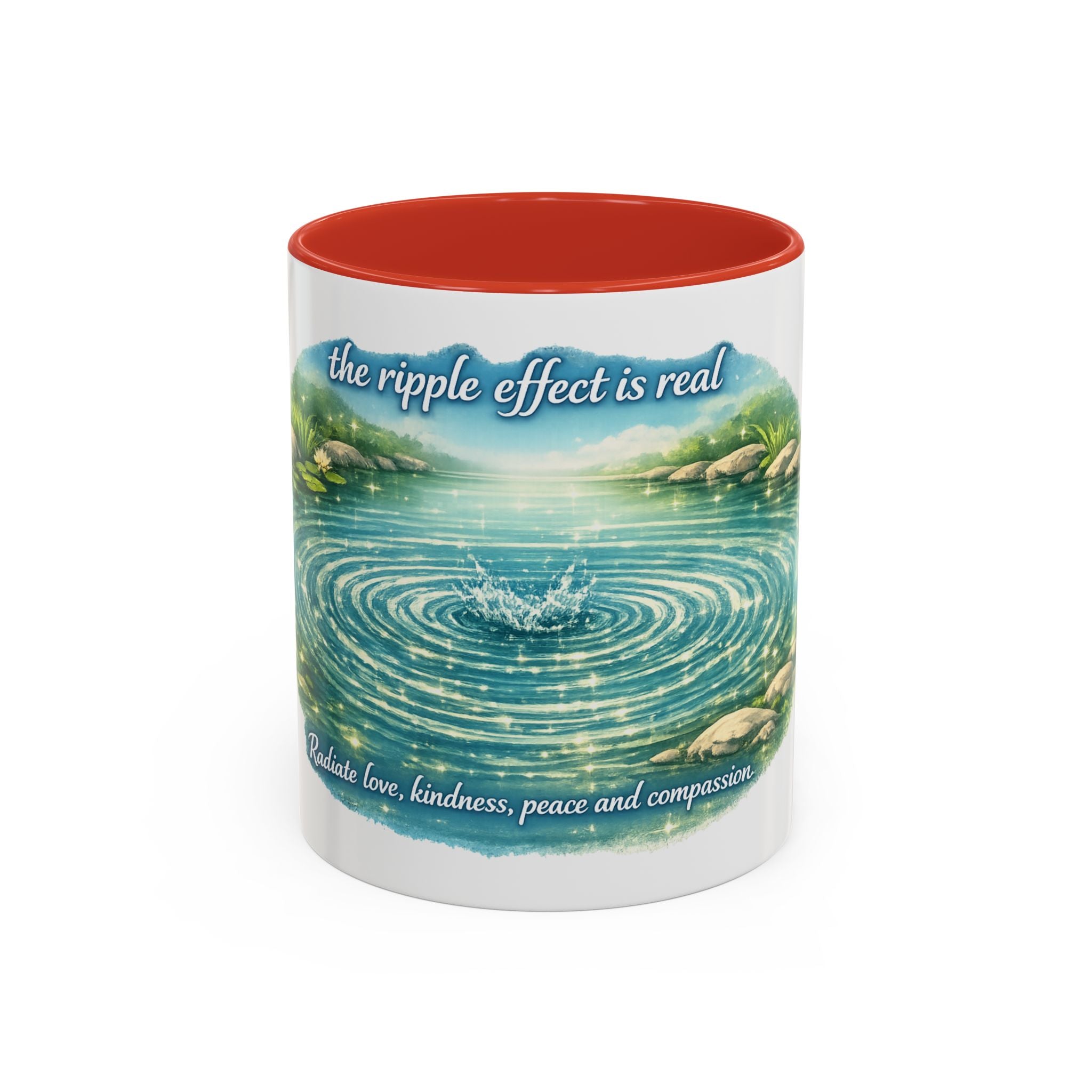 Ripple effect Accent Coffee Mug (11, 15oz)