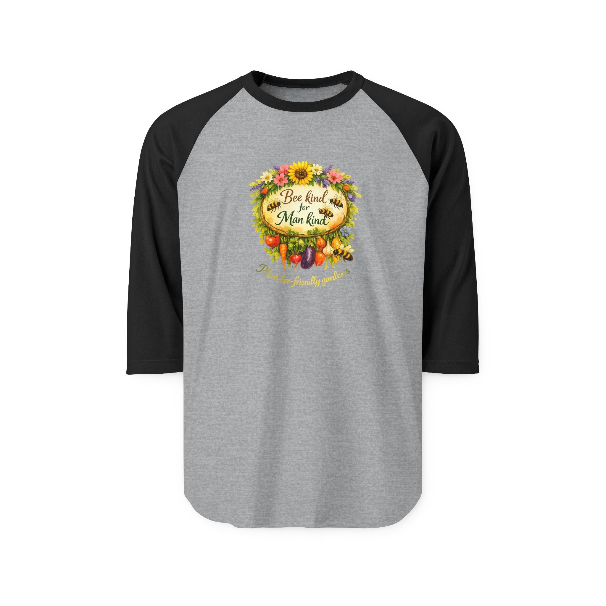 Raglan Shirt - Blessed & Thankful Fall Harvest Floral Design