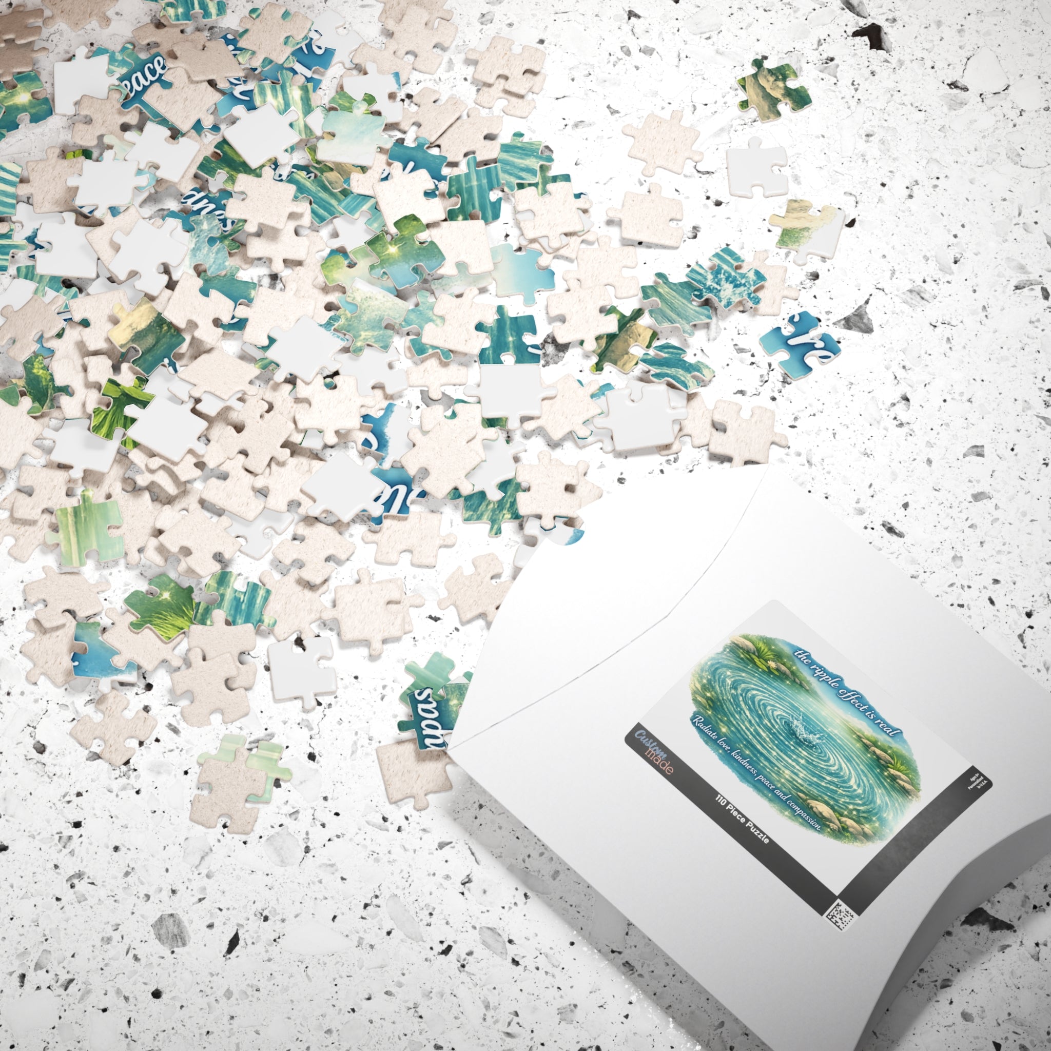 Inspirational Ripple Effect Puzzle — 'The Ripple Effect Is Real' 110–1014pc