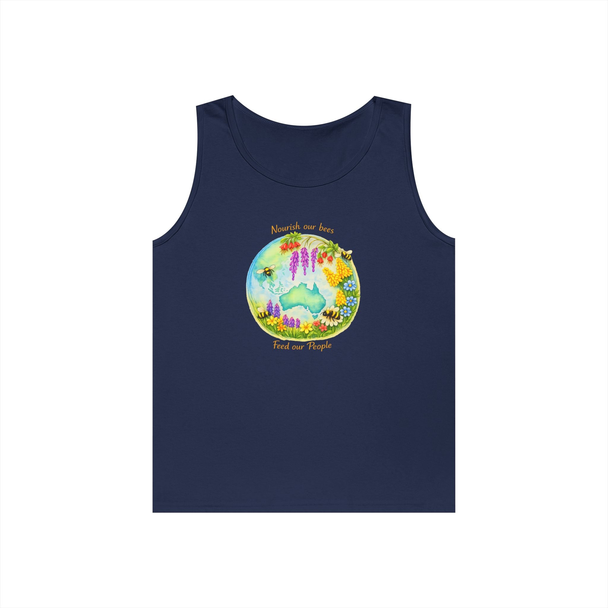 Nature Lover Tank Top — "Breathe in the Ocean, Feel the Waves" Watercolor Sea Life Design