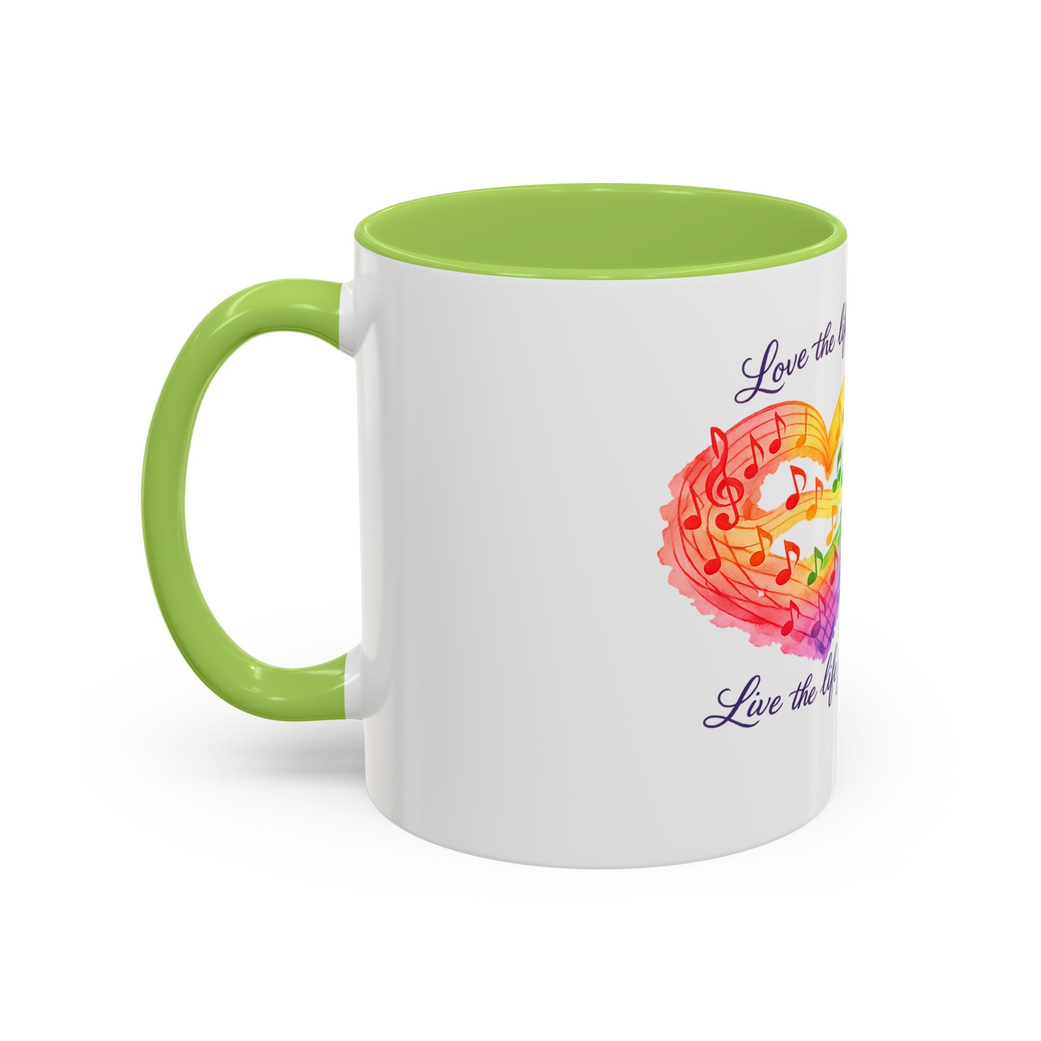 Live the life Accent Coffee Mug (11, 15oz)