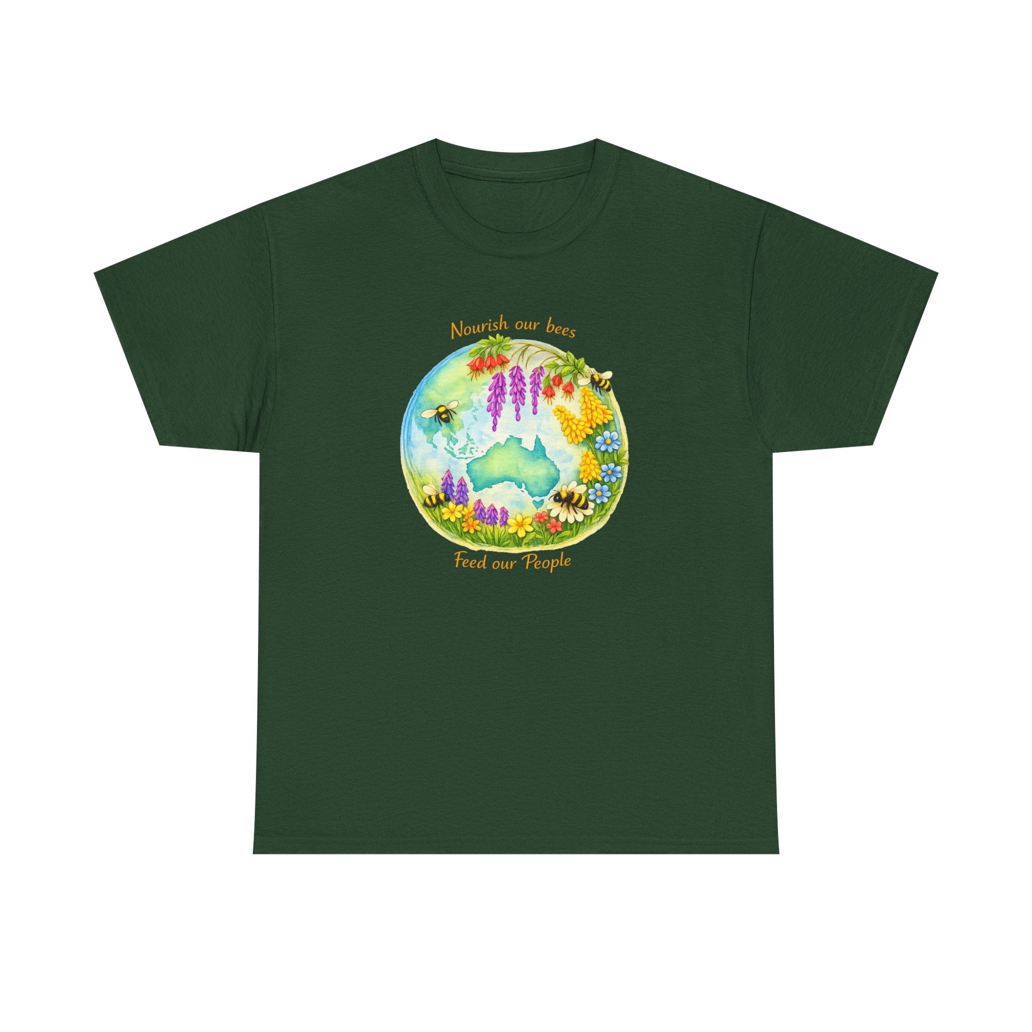 Floral Bear Nature Tee — "Beautiful Day for Bears" Graphic T-Shirt