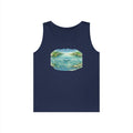 Lake Ripple Nature Tank Top — Serene Watercolor Mountain Pond Design