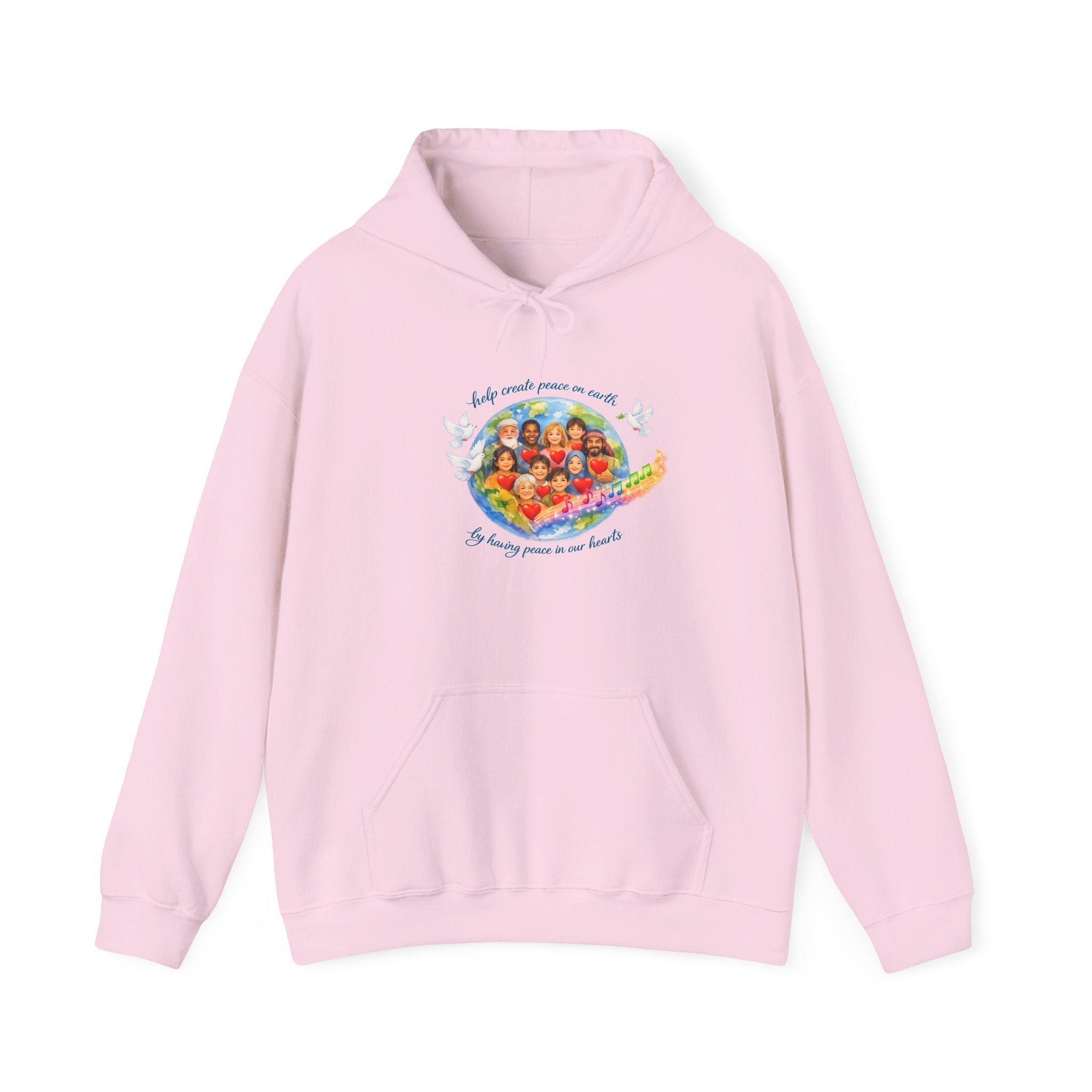 Peaceful Vibes Hoodie — "Play Your Part" Inspirational Message