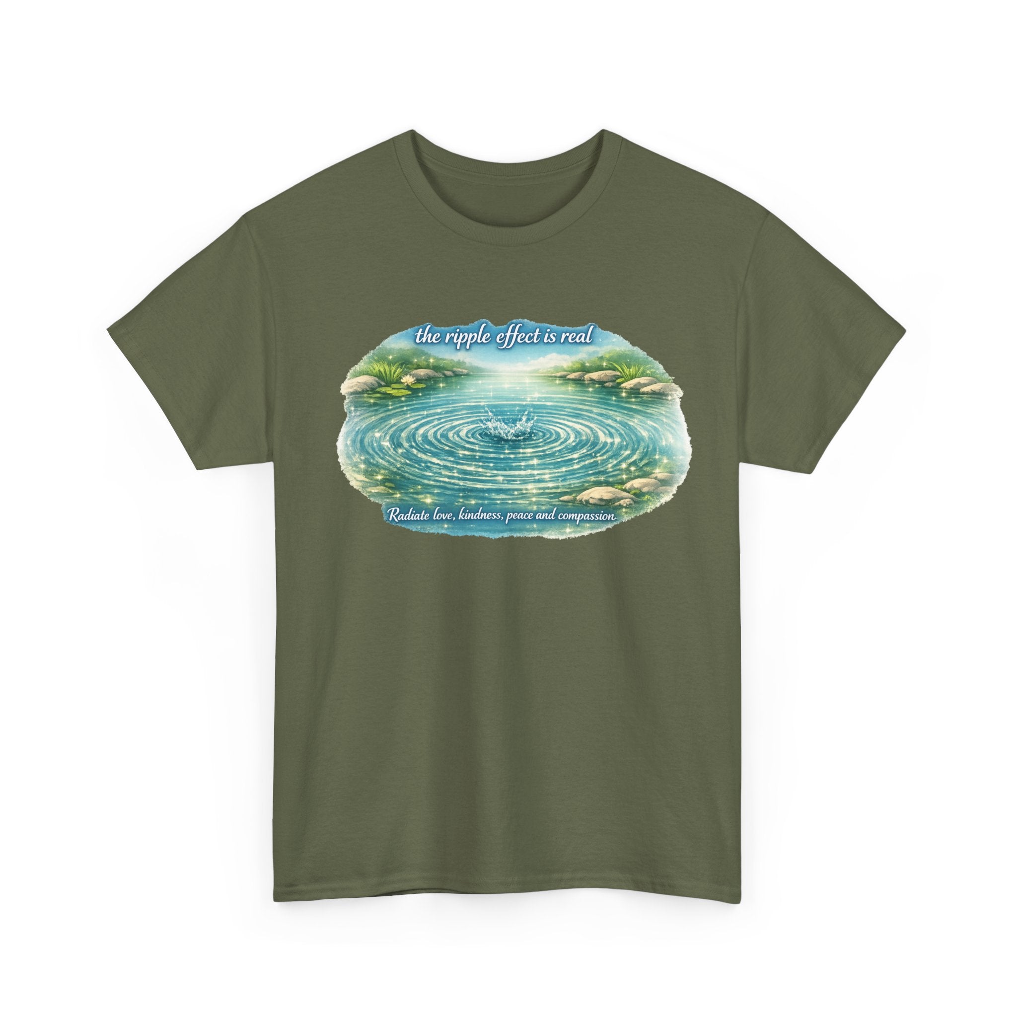 "The Ripple Effect" Inspirational Watercolor T‑Shirt