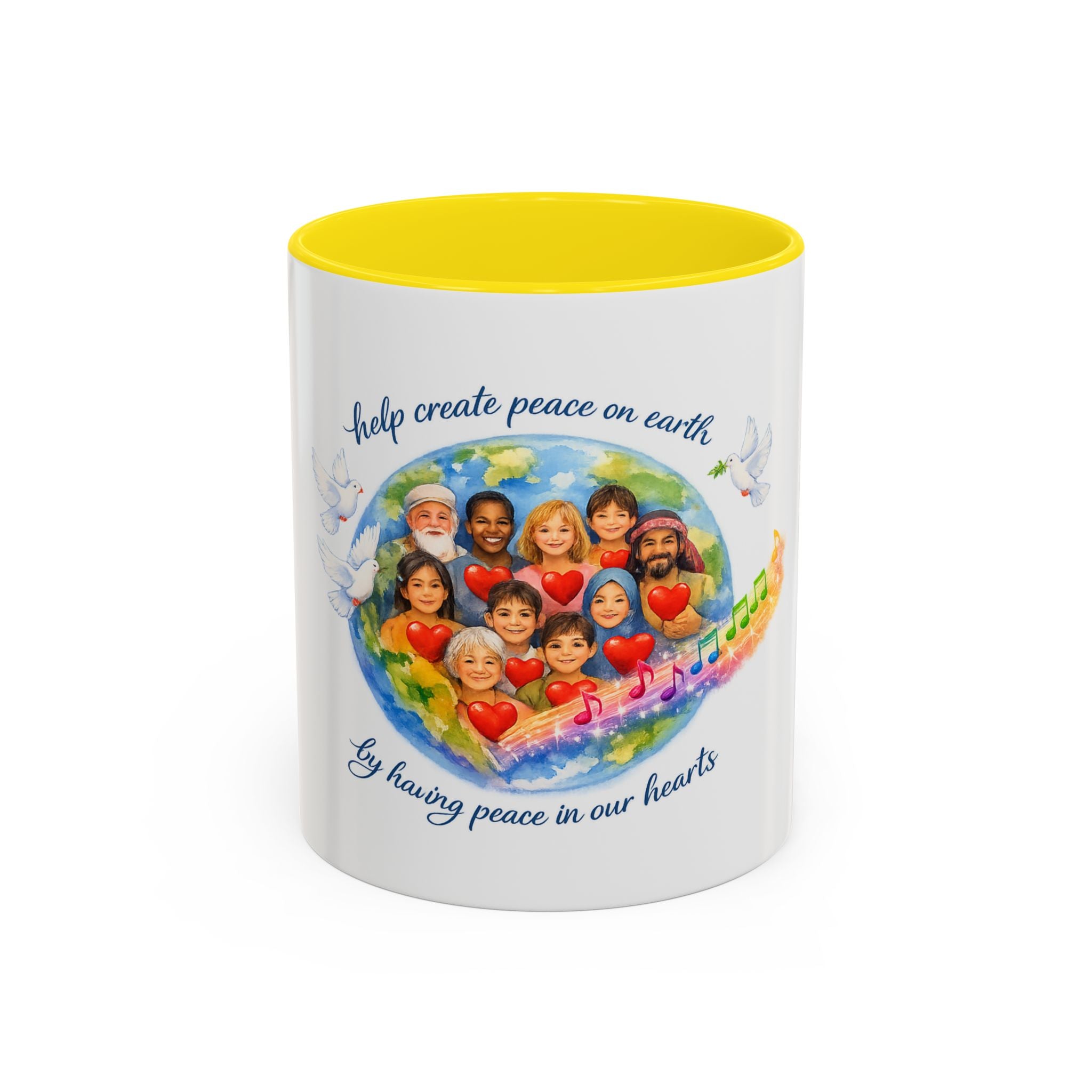 Peace on earth Accent Coffee Mug (11, 15oz)