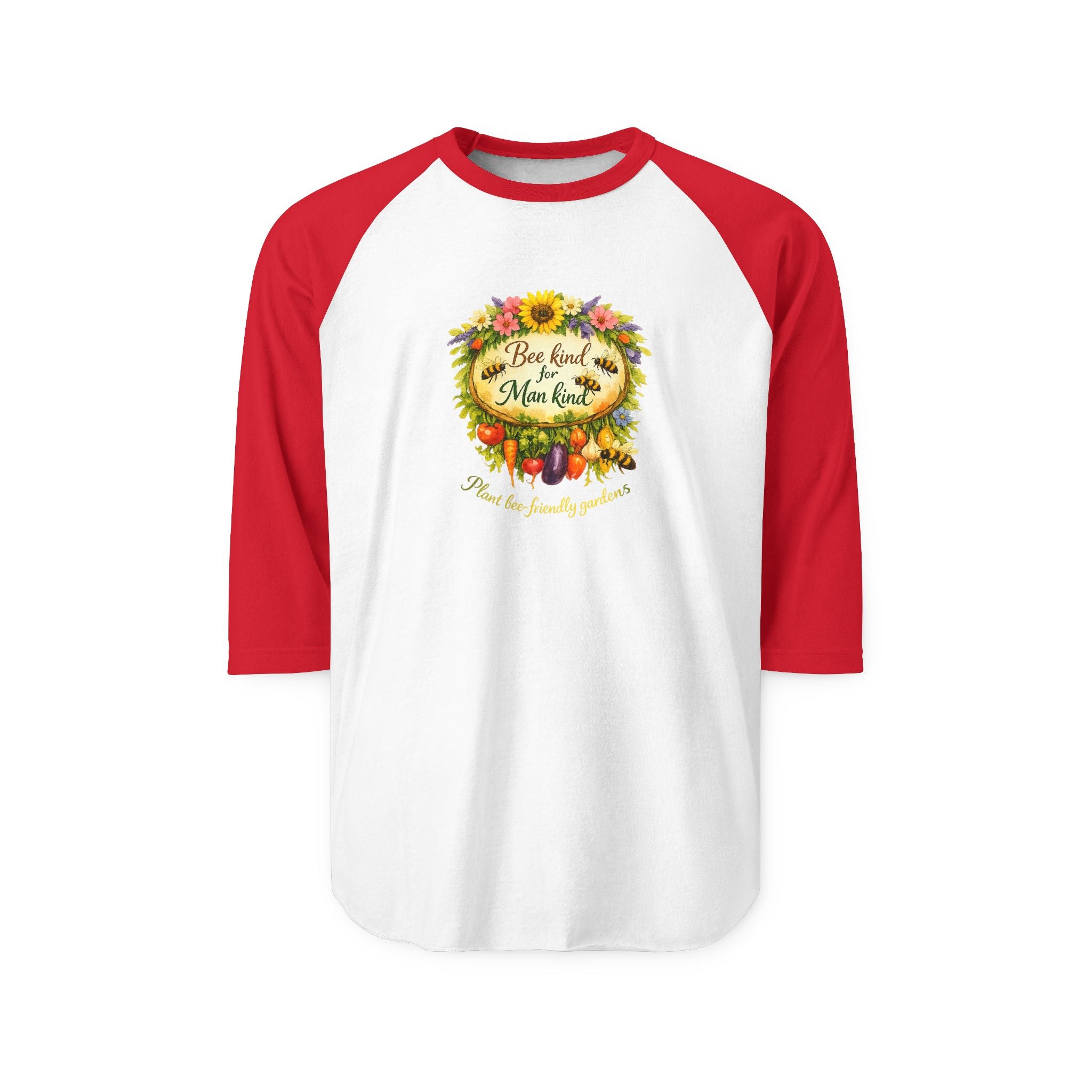 Raglan Shirt - Blessed & Thankful Fall Harvest Floral Design