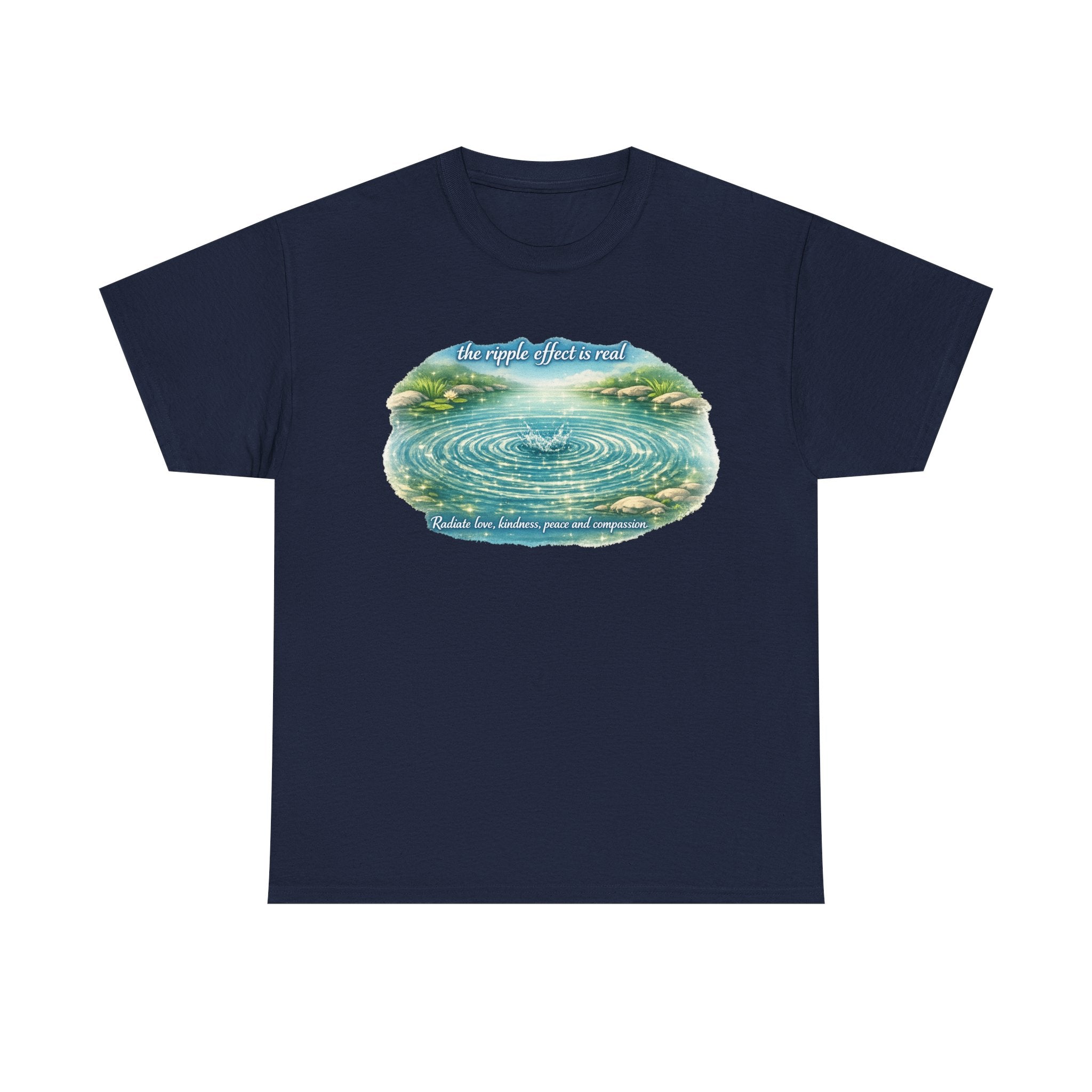 "The Ripple Effect" Inspirational Watercolor T‑Shirt