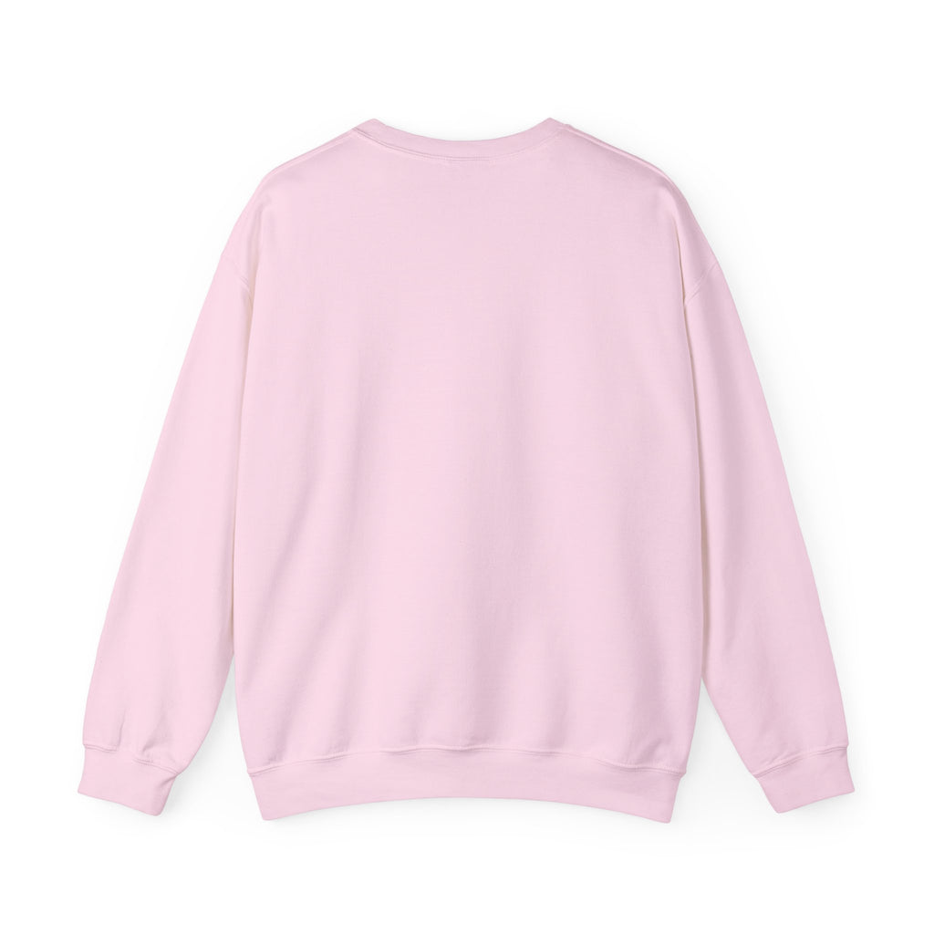 Crewneck Sweatshirt — Rainbow Heart “Love the Life You Live” Cozy Pullover