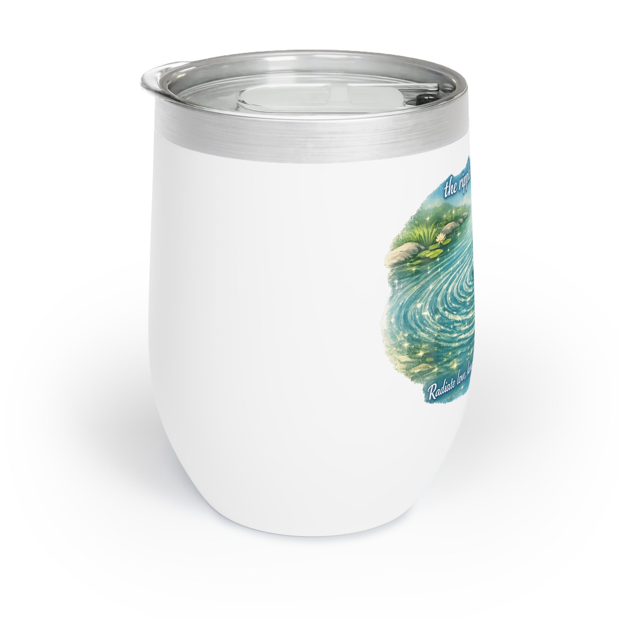 Chill Wine Tumbler – 'What We Do Matters' Ripple Effect Wine Cup