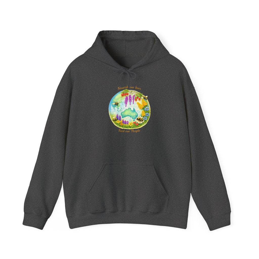 Nature Dreamscape Hoodie — Colorful Cave & Waterfall Illustration