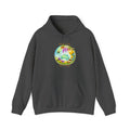 Nature Dreamscape Hoodie — Colorful Cave & Waterfall Illustration
