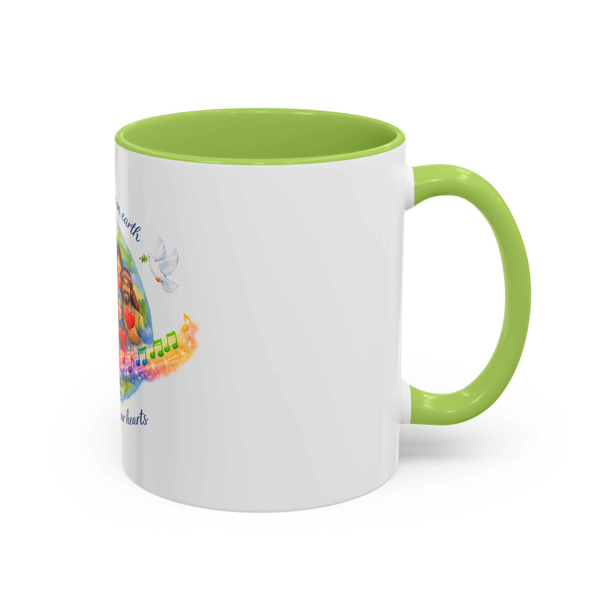 Peace on earth Accent Coffee Mug (11, 15oz)