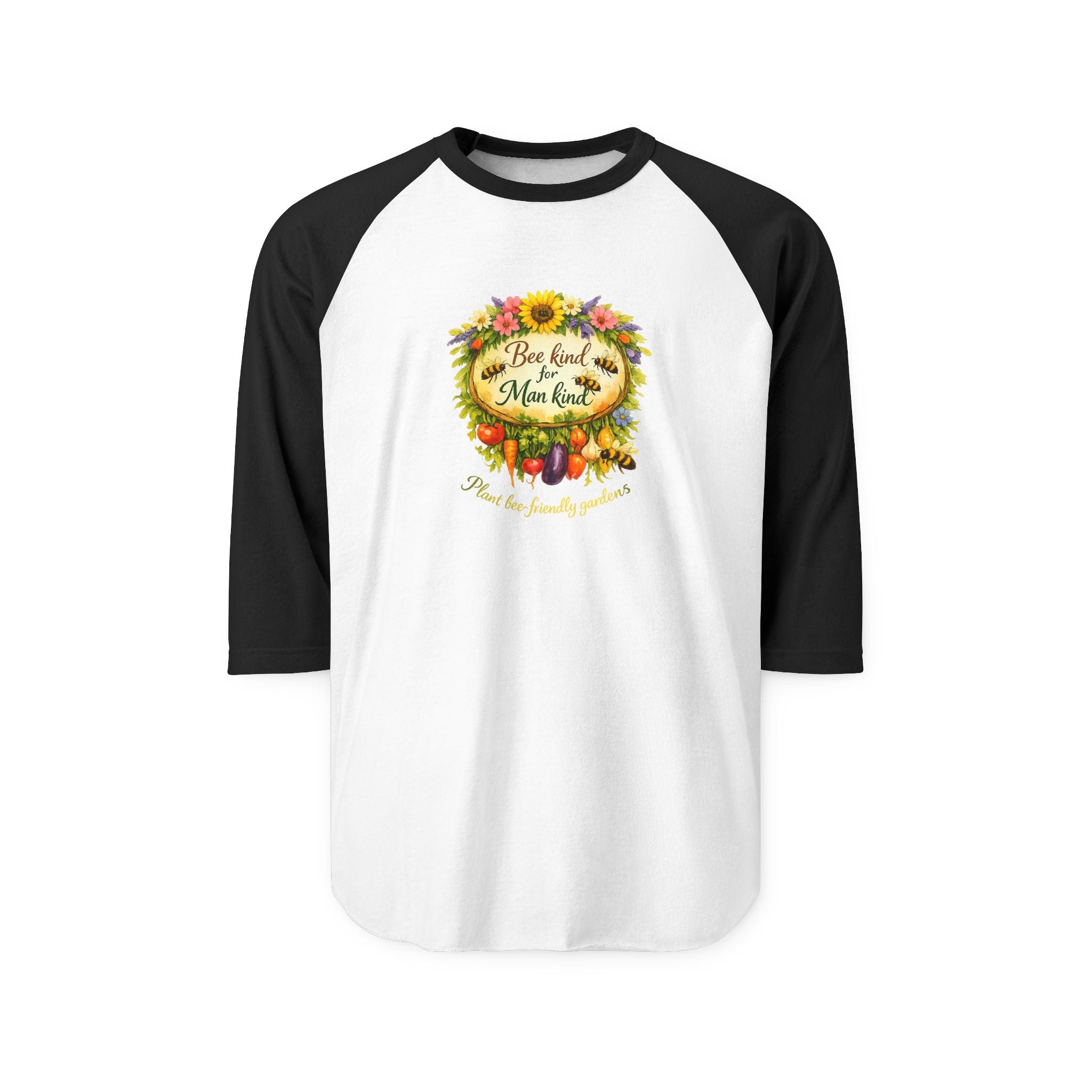 Raglan Shirt - Blessed & Thankful Fall Harvest Floral Design