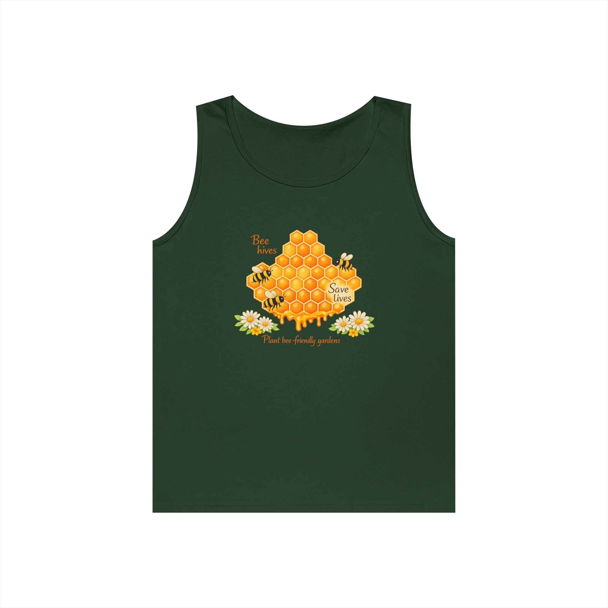 Bee Honeycomb Tank Top — Bee hives save lives