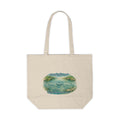 Eco Canvas Tote Bag — "The Ripple Effect" Serene Lake Illustration