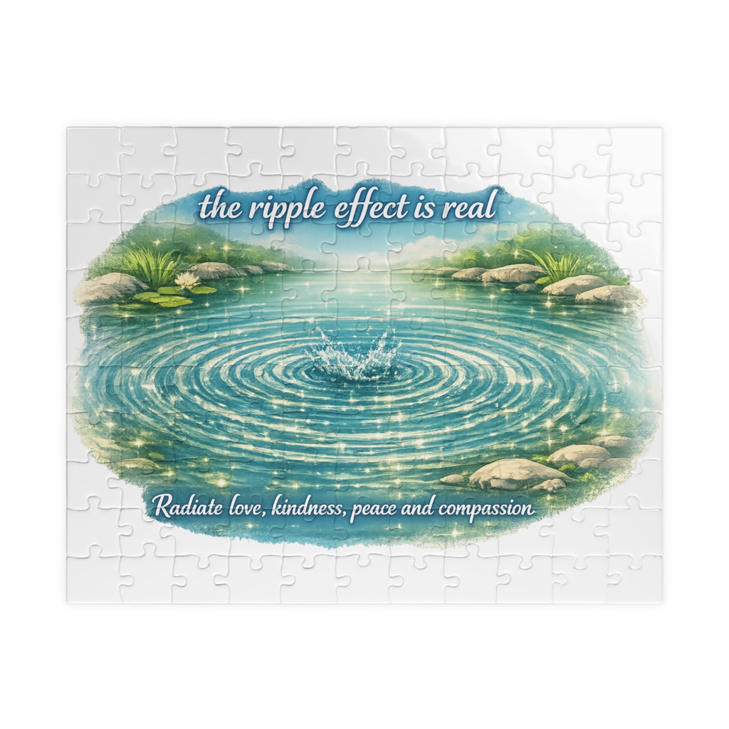 Inspirational Ripple Effect Puzzle — 'The Ripple Effect Is Real' 110–1014pc