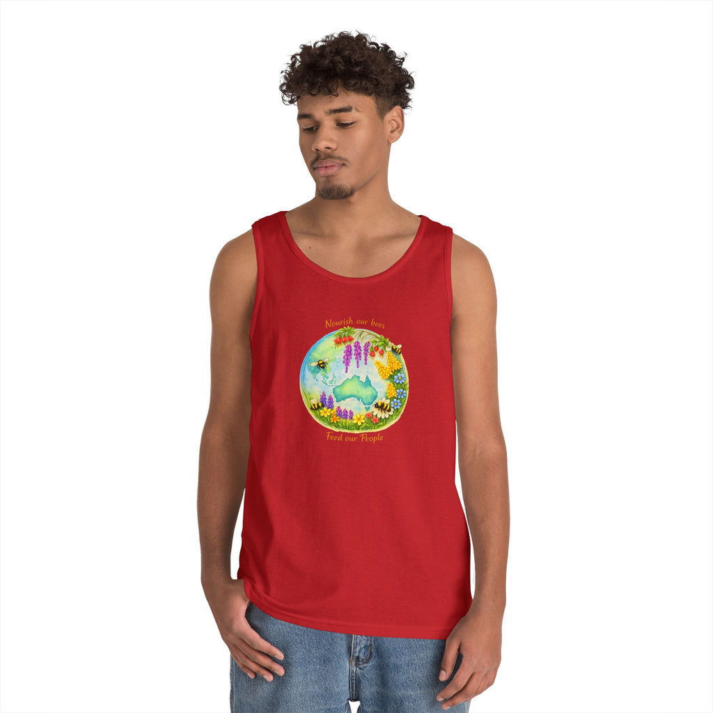 Nature Lover Tank Top — "Breathe in the Ocean, Feel the Waves" Watercolor Sea Life Design