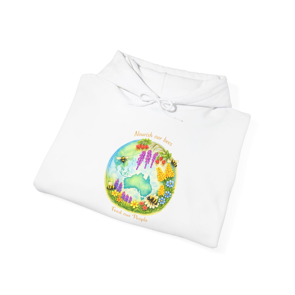 Nature Dreamscape Hoodie — Colorful Cave & Waterfall Illustration